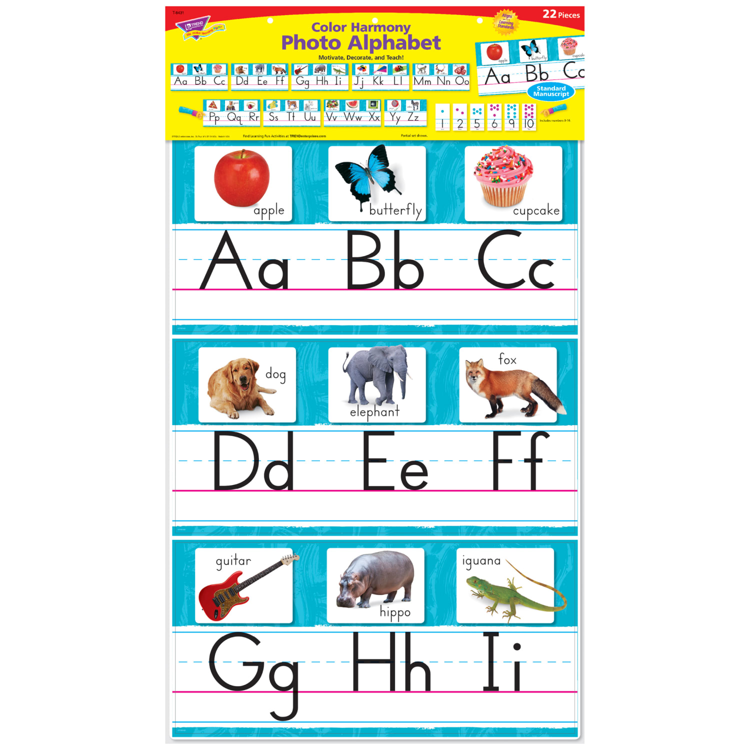 Trend Color Harmony Photo Alphabet Bulletin Board Set, Set Of 22 Pieces - Image 4