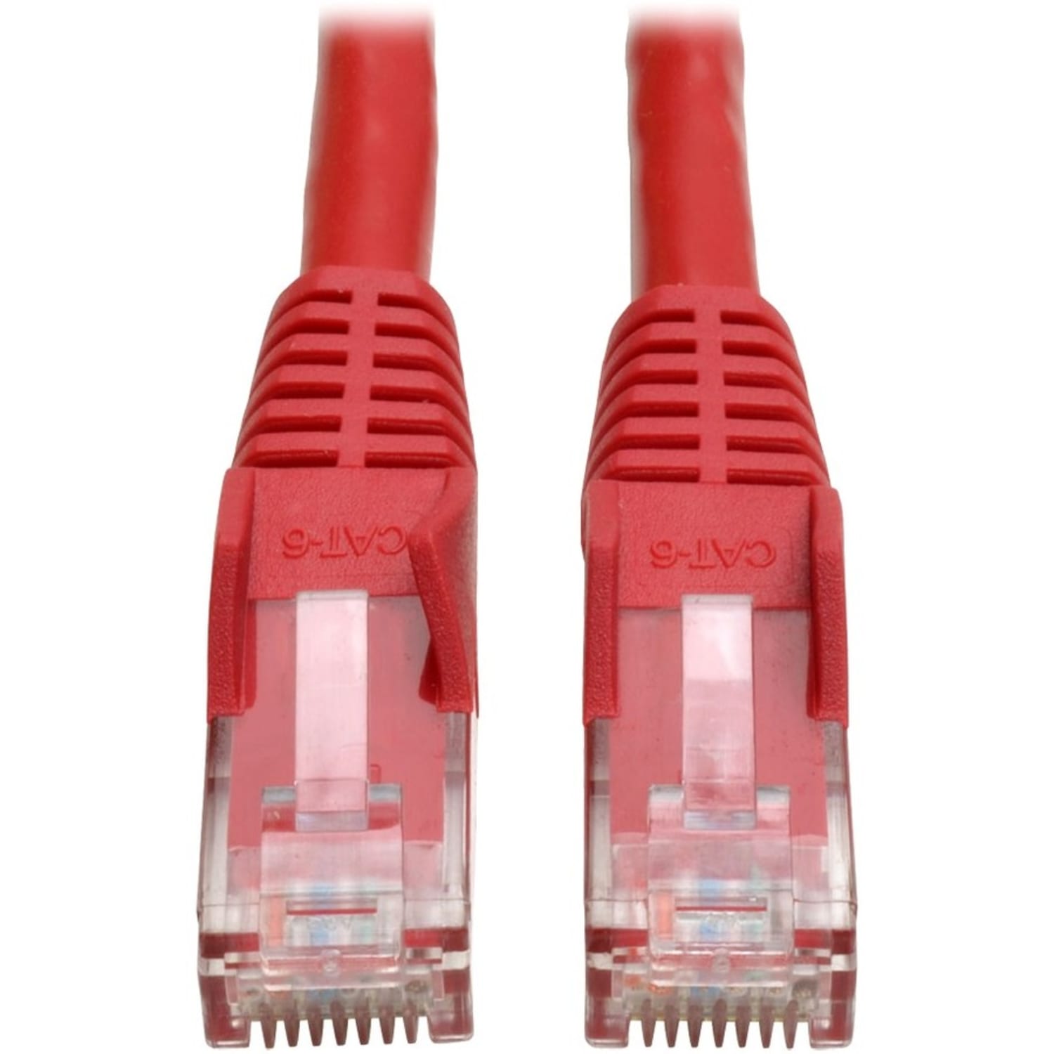 Eaton Tripp Lite Series Cat6 Gigabit Snagless Molded (UTP) Ethernet Cable (RJ45 M/M), PoE, Red, 7 ft. (2.13 m) - N201007RD