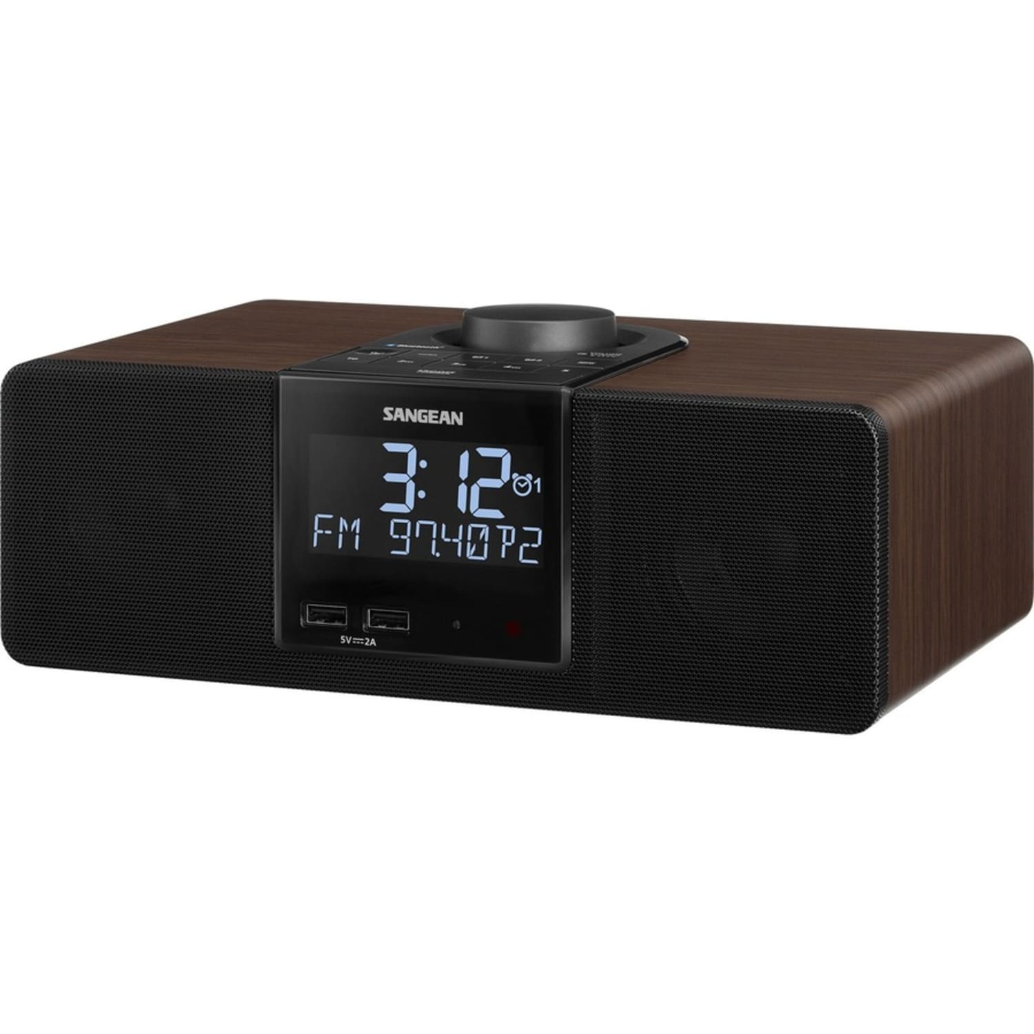 Sangean RCR-40 Clock Radio - 3.50 W RMS - 2 x Alarm - AM, FM, MW - USB - Image 4