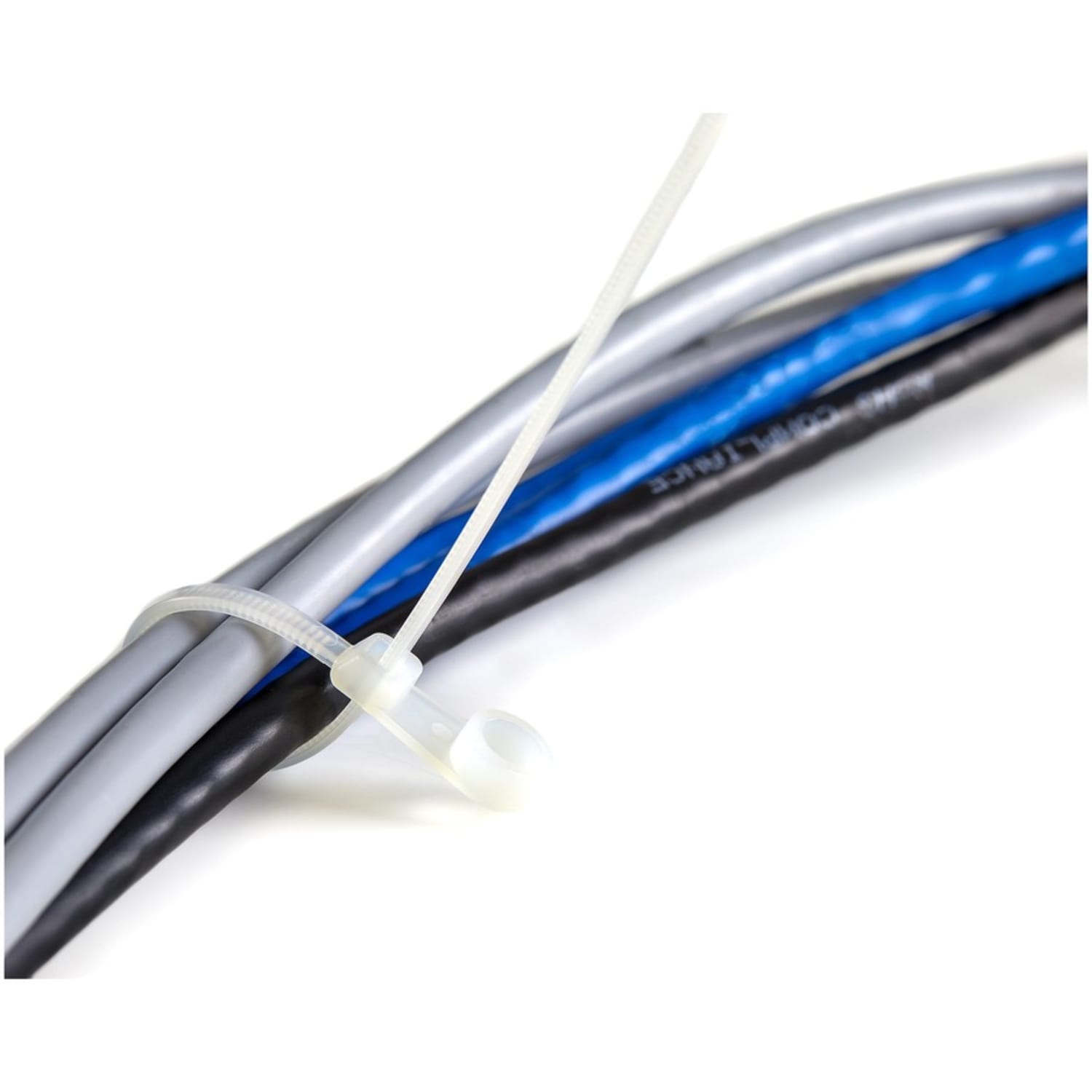 StarTech.com 100 Pack 4in Cable Tie with Mounting Hole - Screw Mount Zip Ties - Mountable Nylon Network Cable Tie Wraps - Self Locking - UL - Image 4