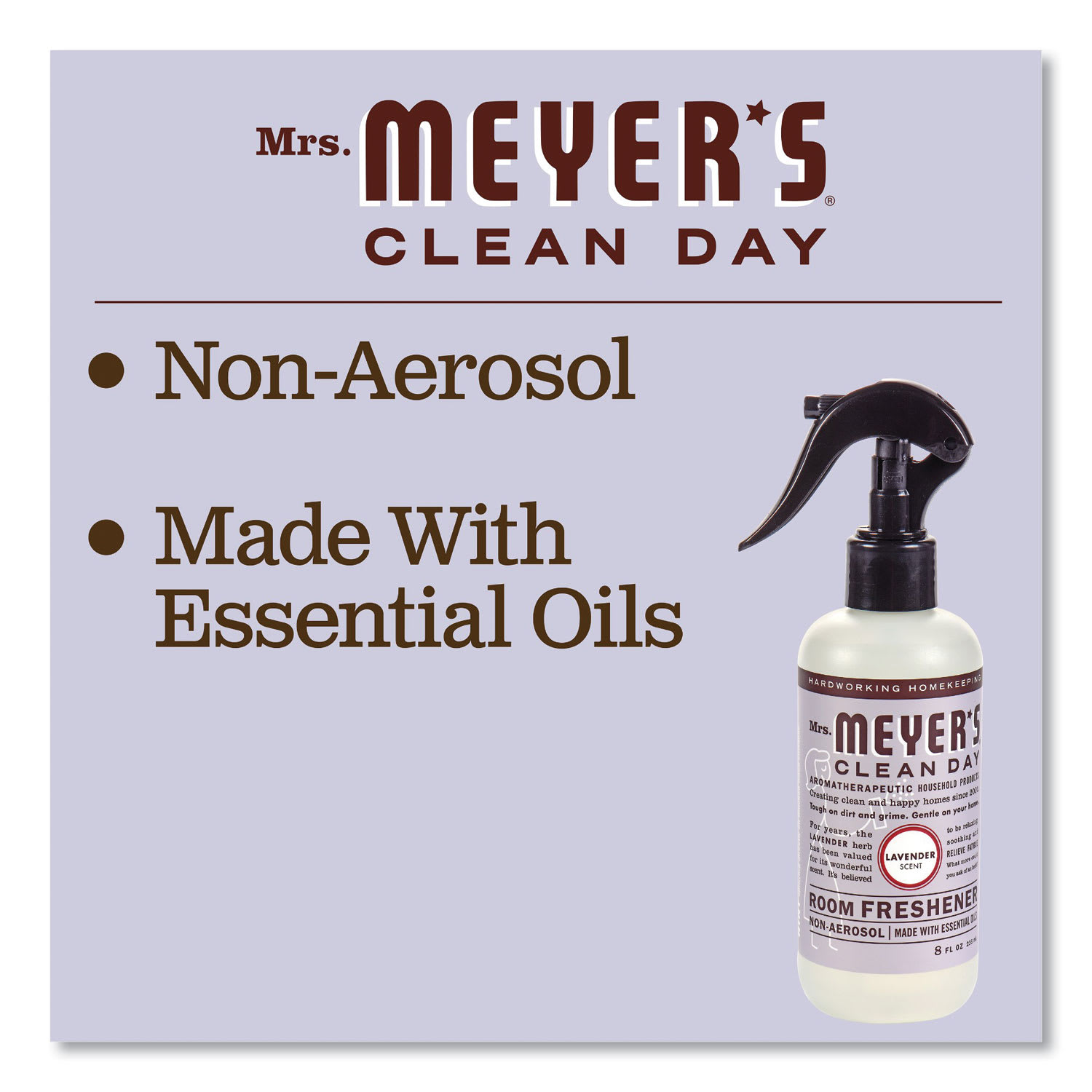 Mrs. Meyers Clean Day Room Freshener, Lavender, 8 oz, Non-Aerosol Spray - Image 5