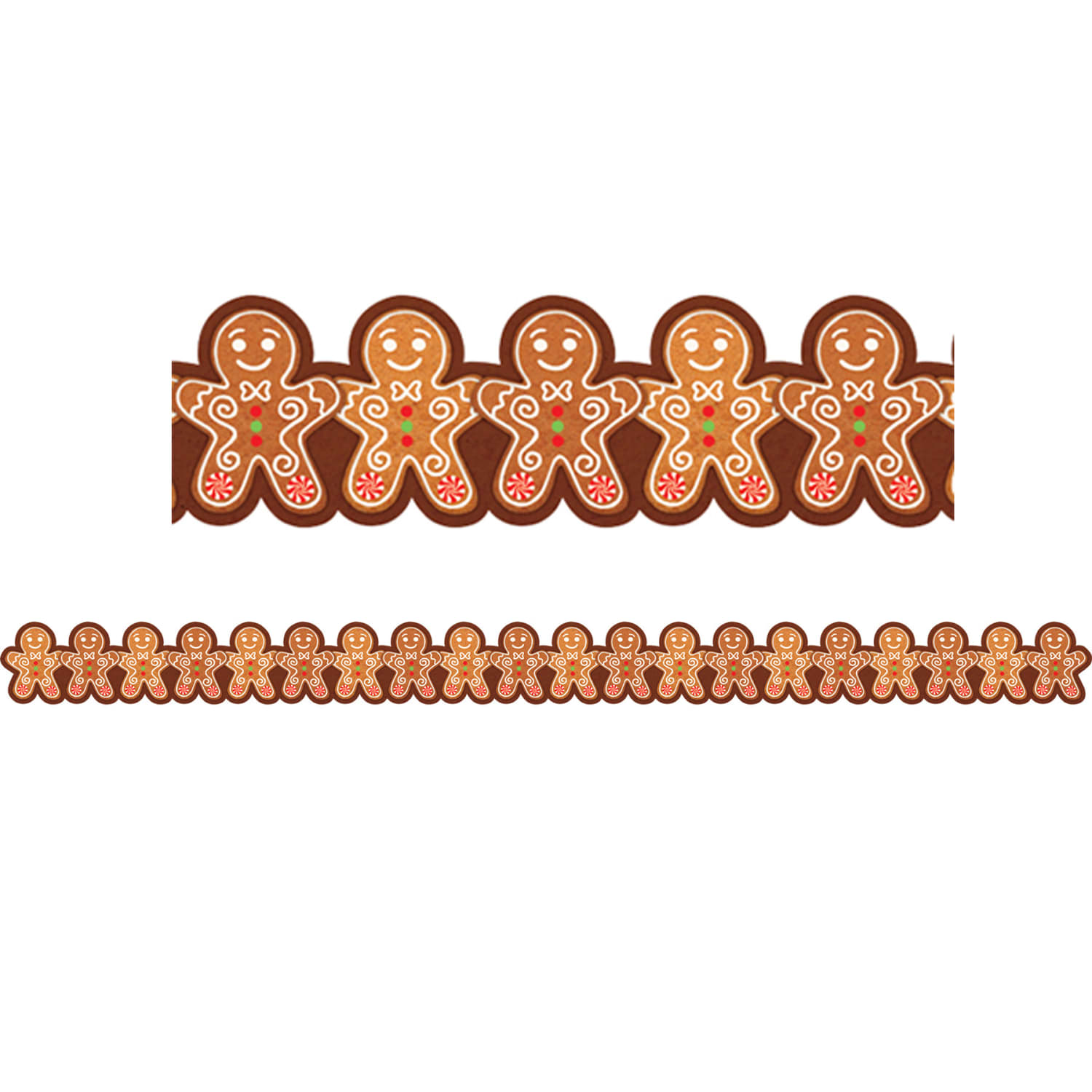 Teacher Created Resources Die-Cut Border Trim, Gingerbread Cookies, 35ft Per Pack, Set Of 6 Packs - Image 3