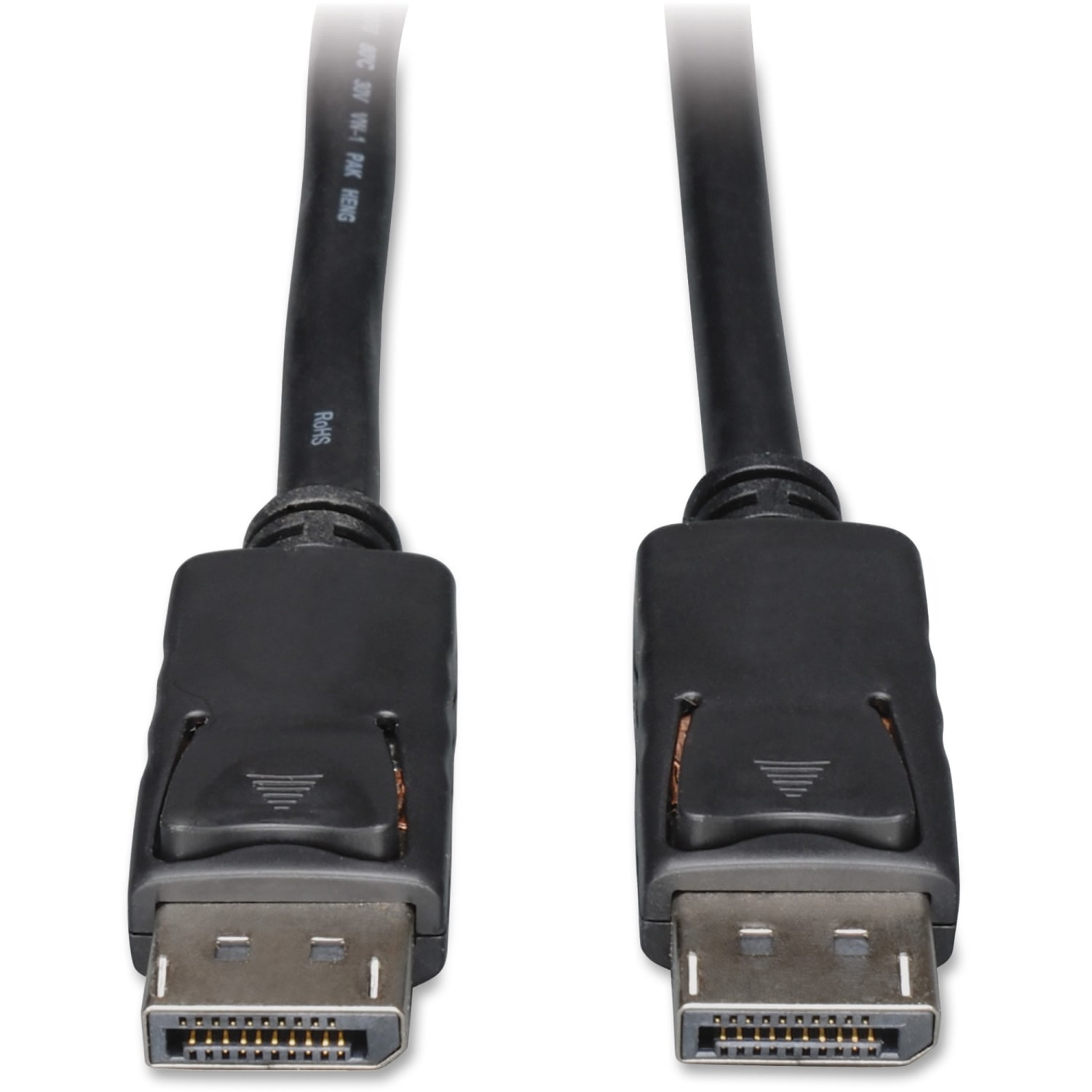 Tripp Lite Display Port Monitor Cable With Latches, 6', Black, P580-006