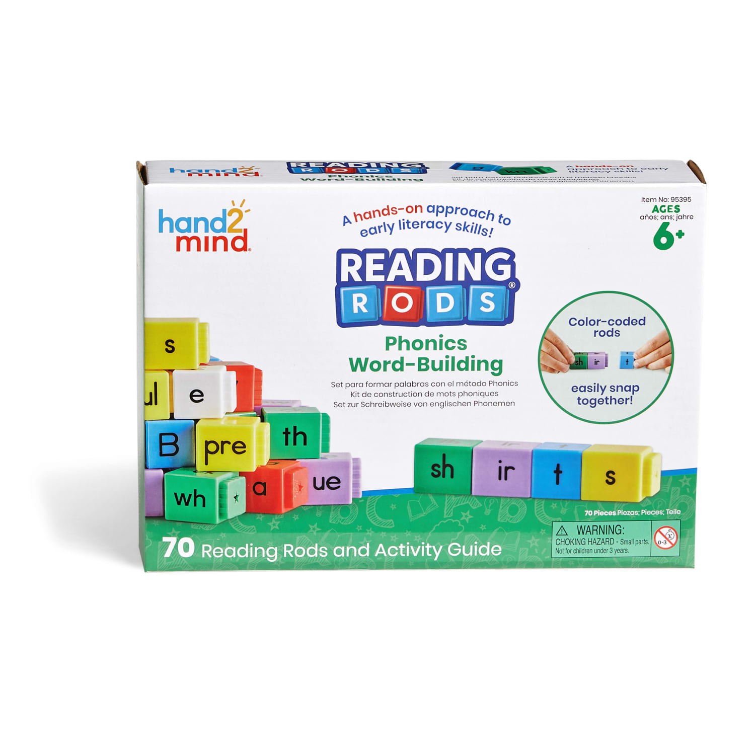 Hand2Mind Reading Rods Phonics Word-Building Set - Image 3