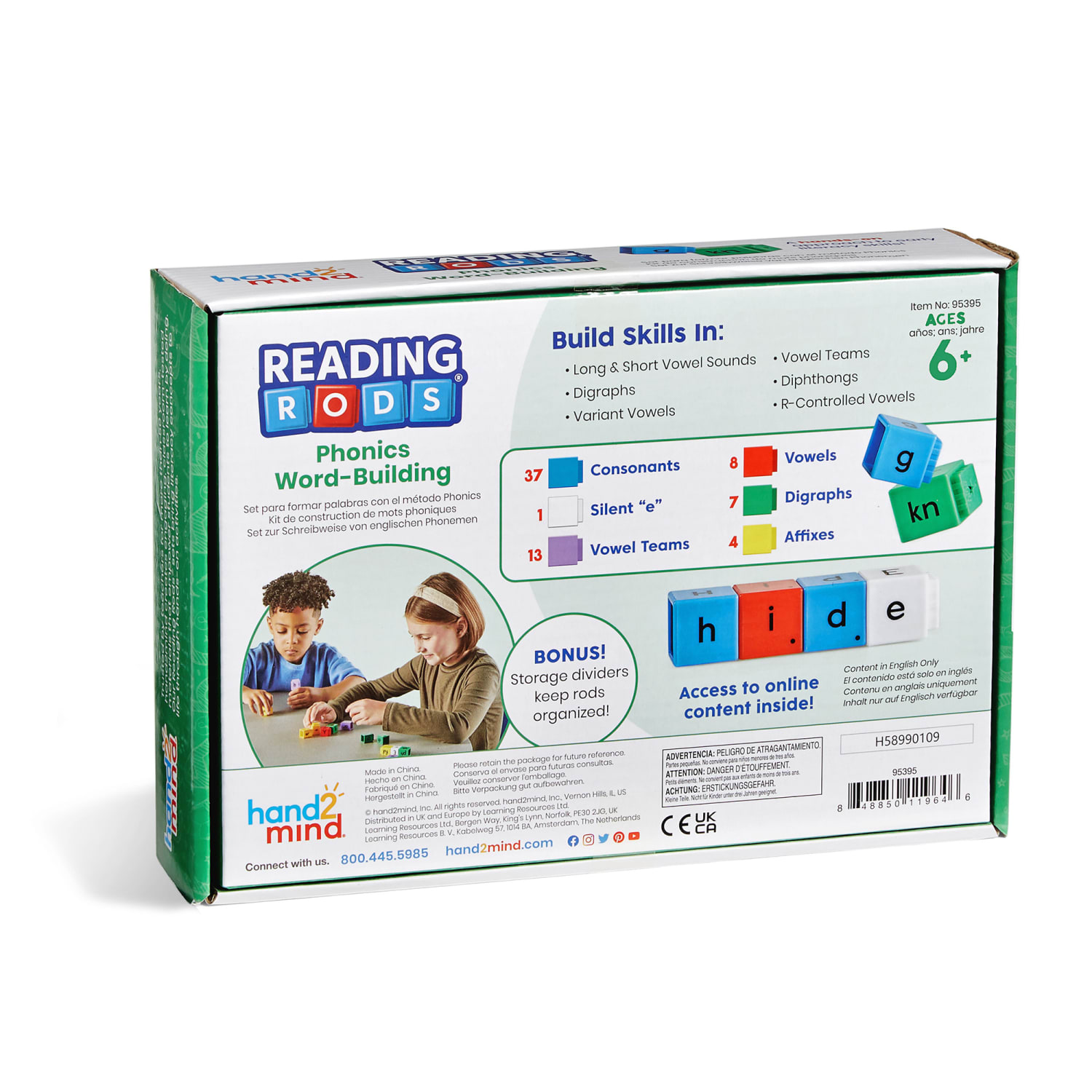 Hand2Mind Reading Rods Phonics Word-Building Set - Image 4