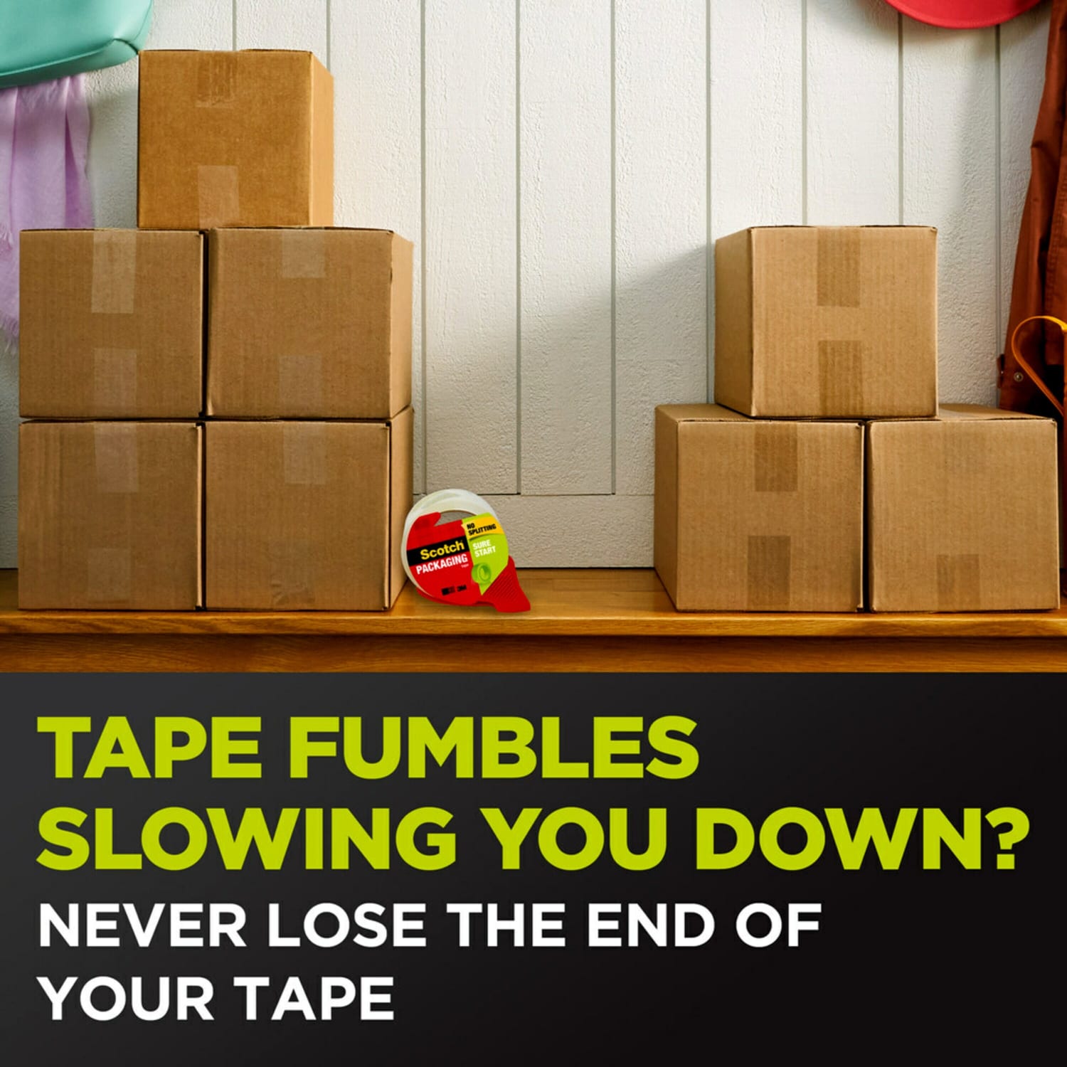 Scotch Sure Start Shipping Tape, Clear - Image 6