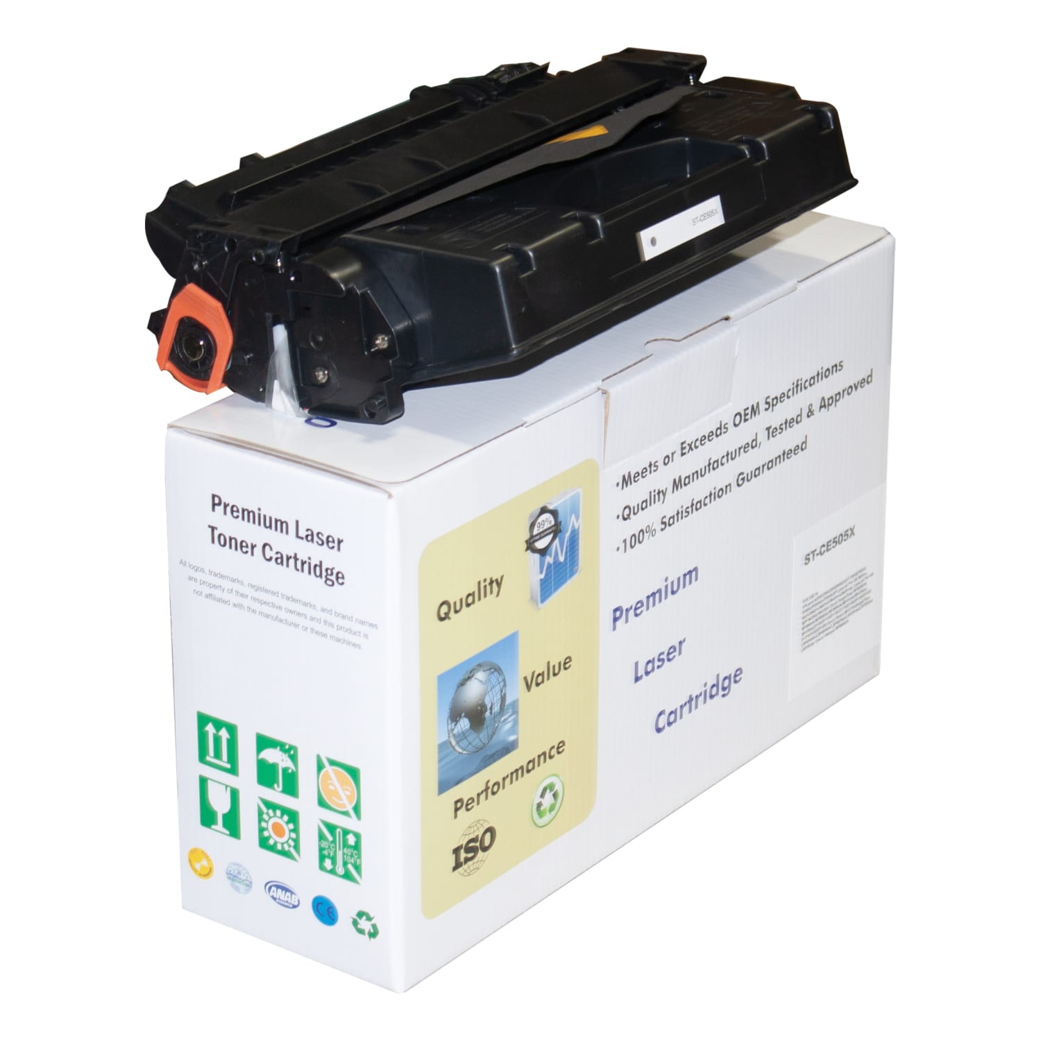 M&A Global Remanufactured Black High Yield Toner Cartridge Replacement For HP 05X, CE505X, CE505X-CMA - Image 3