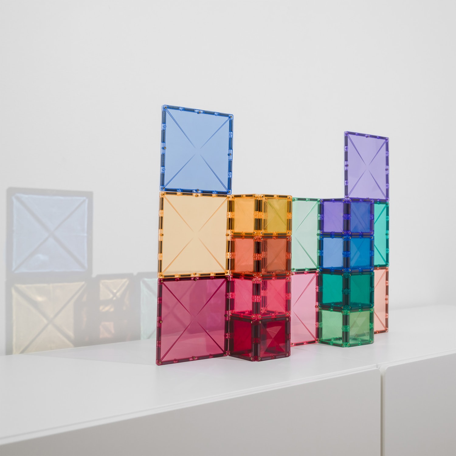 Connetix Magnetic Tiles Pastel Square Pack, 40 Pieces - Image 5