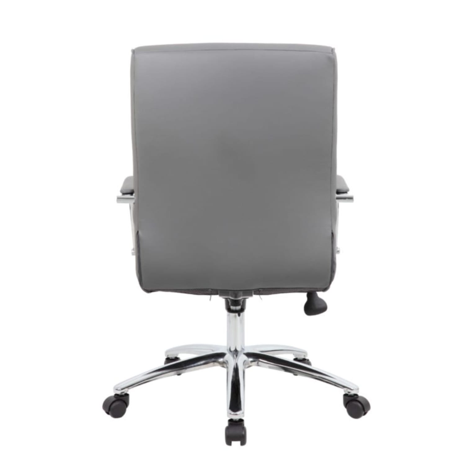 Boss Office Products Modern Vinyl High-Back Conference Executive Office Chair, Ribbed Gray - Image 5