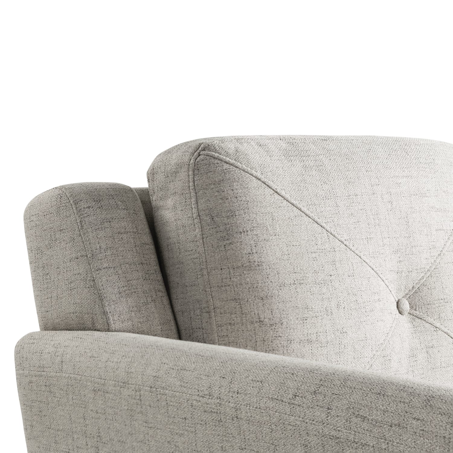 Lifestyle Solutions Hanson Microfiber Sofa With Curved Arms, Beige/Black - Image 8
