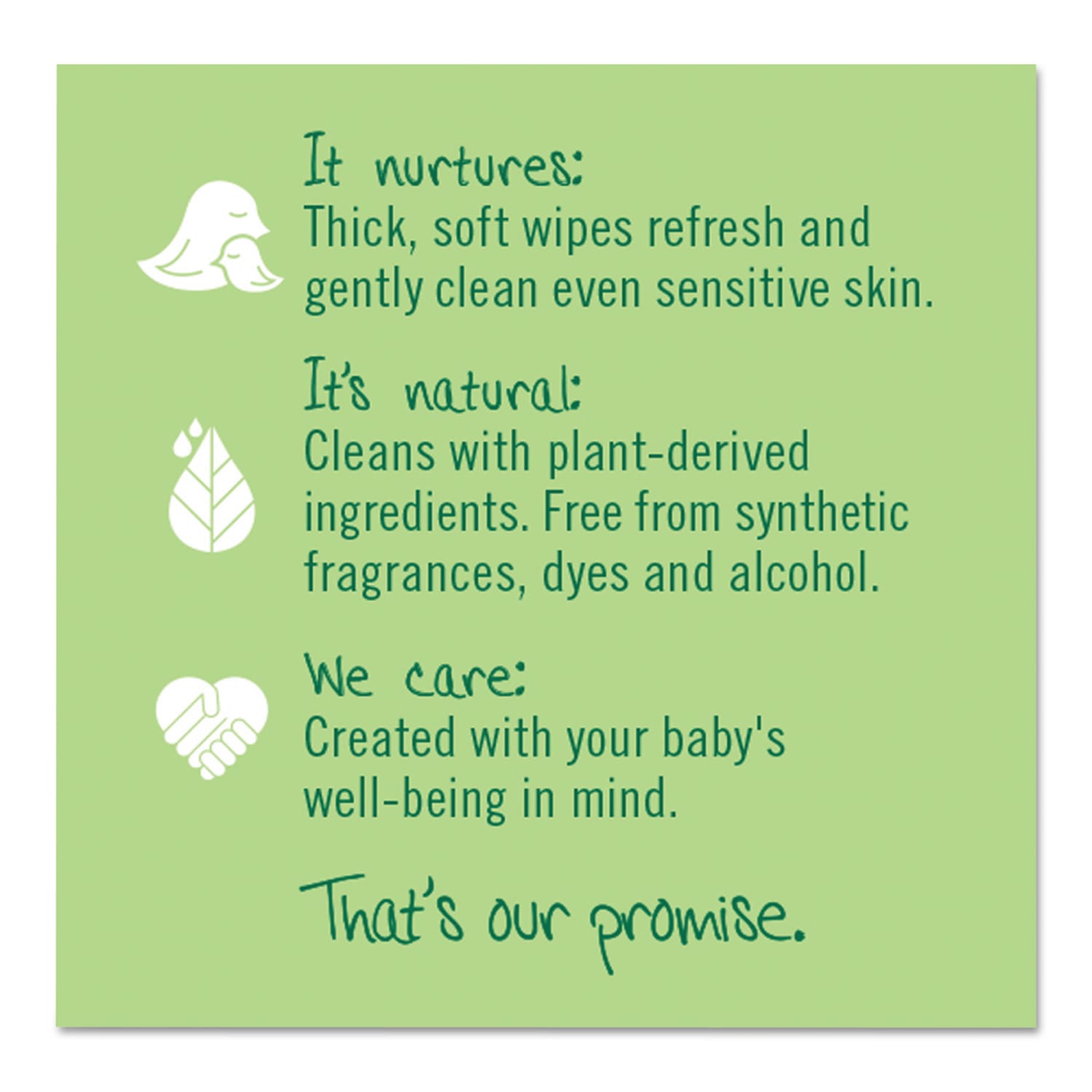 Seventh Generation Free & Clear Baby Wipes, Refill, Unscented, White, 256 Wipes Per Pack, Carton Of 3 Packs - Image 5