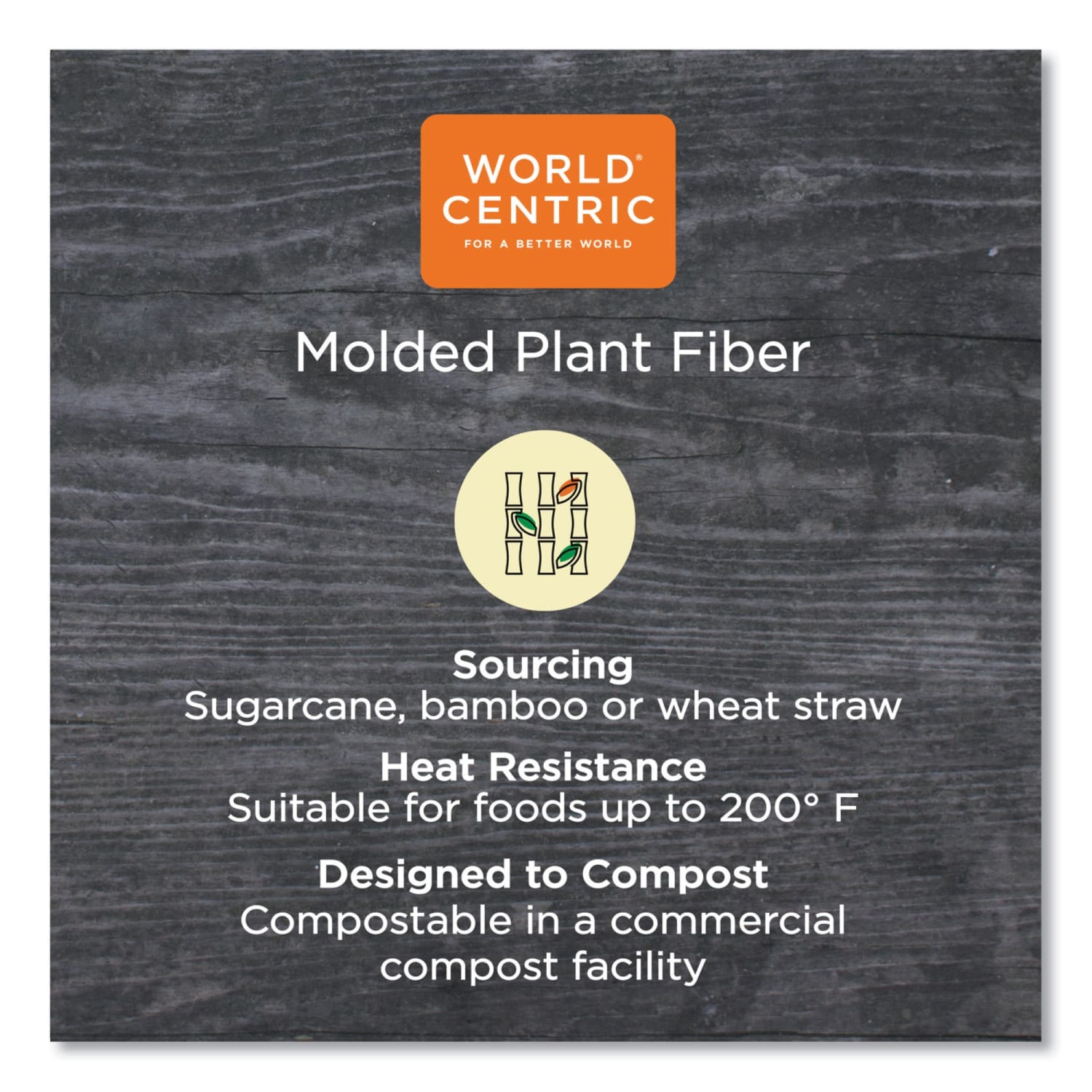 World Centric Fiber Plates, 9in, Natural, Carton Of 1,000 Plates - Image 3