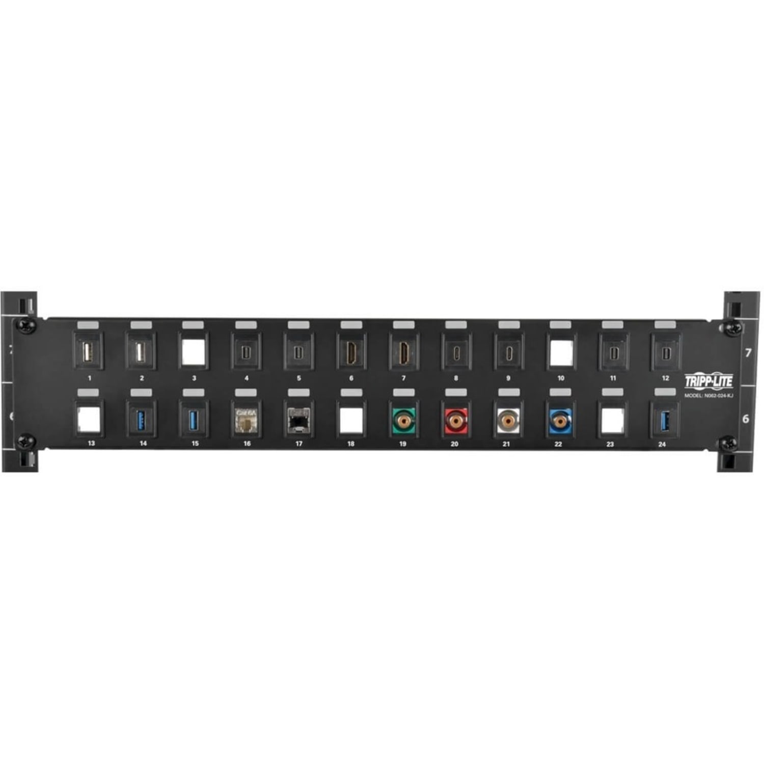 Tripp Lite 24-Port Keystone Blank Patch Panel - Image 6
