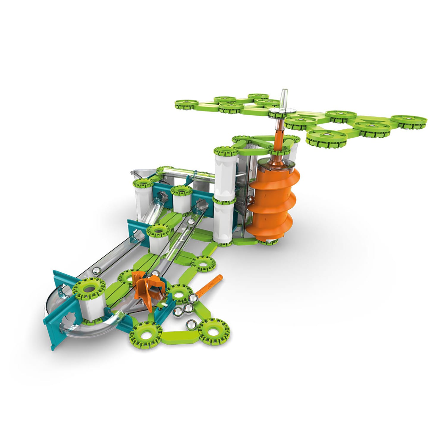 Geomag Mechanics Gravity Construction Set, Loops & Turns Recycled, 130 Pieces - Image 5