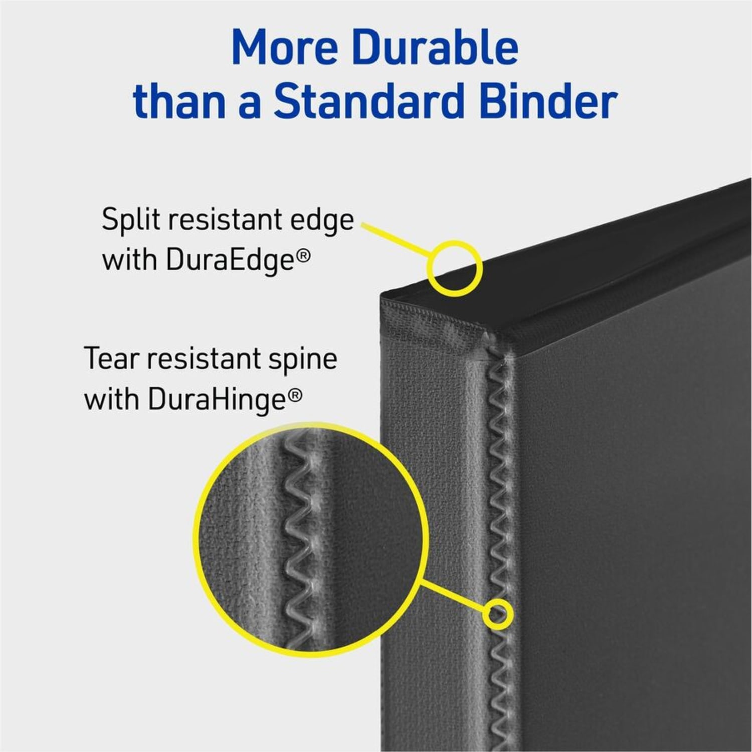 Avery Durable View 3-Ring Binder, 1in Slant Slant Rings - Image 3