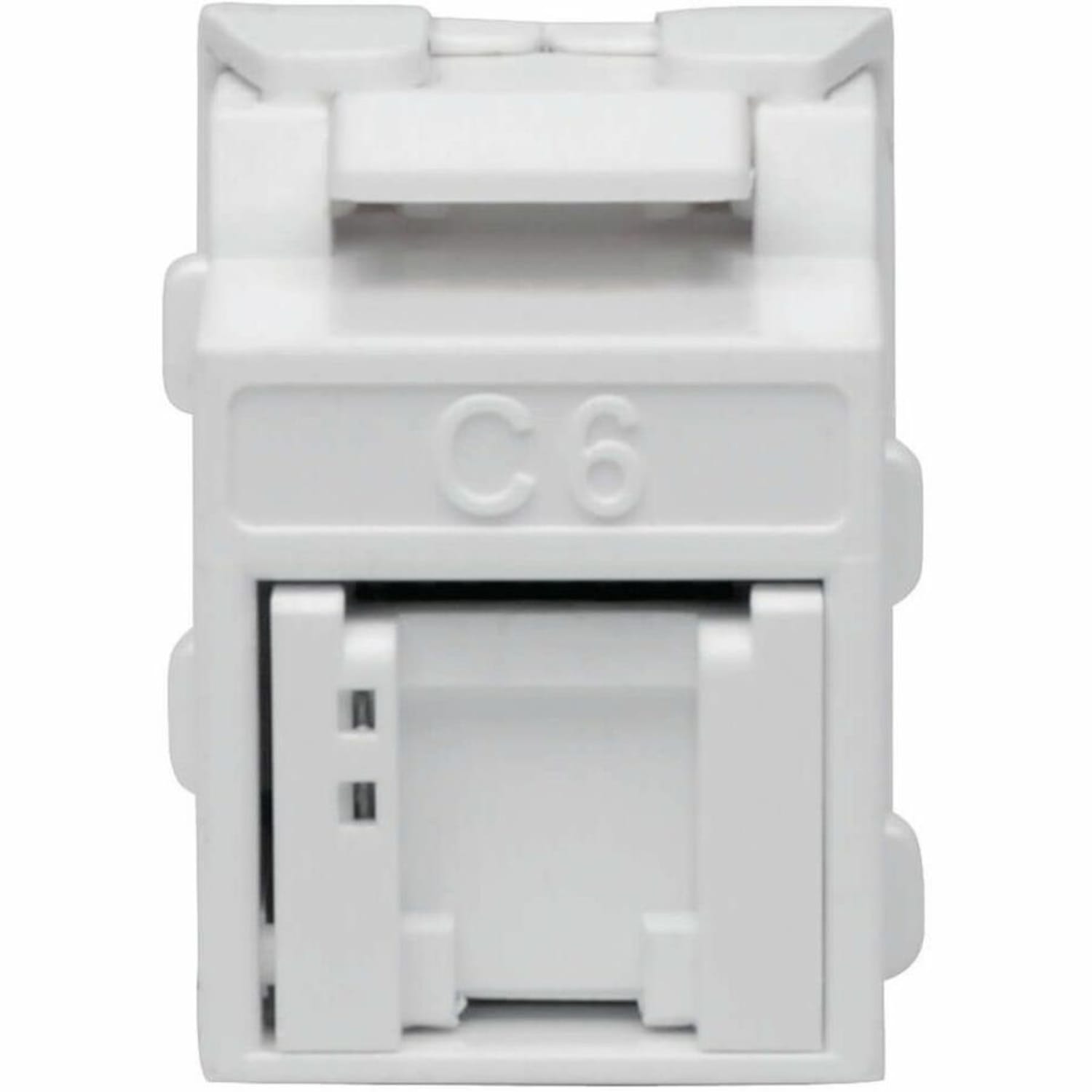 Eaton Tripp Lite Series Cat6/Cat5e Toolless Keystone Jack RJ45 Shuttered, Dust Cap PoE/PoE+ Compliant, White, TAA - Modular insert - CAT 5/5e/6 - RJ-45 - white - government GSA - TAA Compliant - Image 5