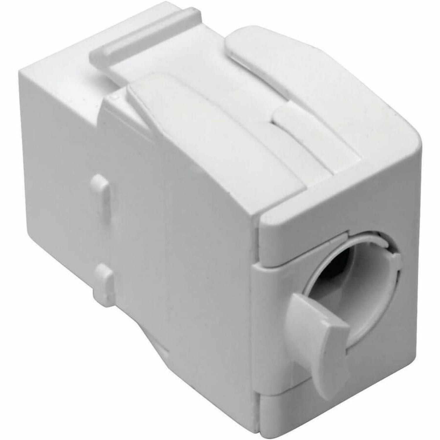 Eaton Tripp Lite Series Cat6/Cat5e Toolless Keystone Jack RJ45 Shuttered, Dust Cap PoE/PoE+ Compliant, White, TAA - Modular insert - CAT 5/5e/6 - RJ-45 - white - government GSA - TAA Compliant - Image 6