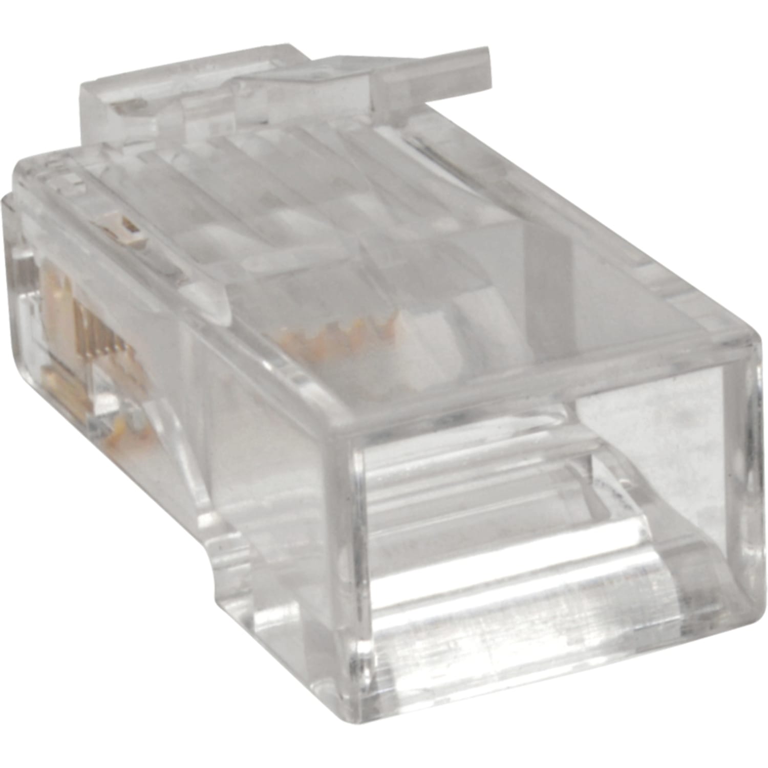 Tripp Lite Cat6 RJ45 Modular Plug for Round Stranded UTP Conductor 4-Pair, 100 Pack - Network connector - N230100STR - Image 4