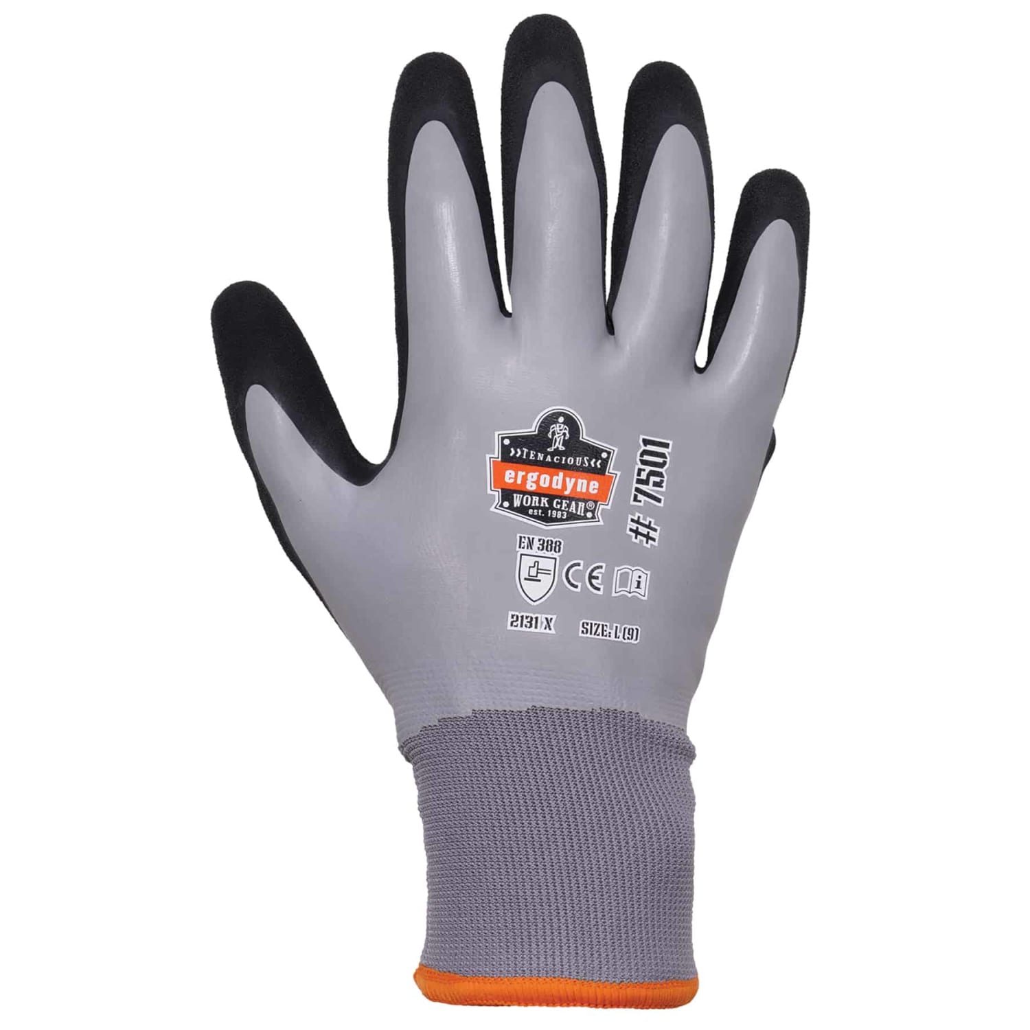 Ergodyne ProFlex 7501 Coated Waterproof Winter Work Gloves, Small, Gray - Image 3