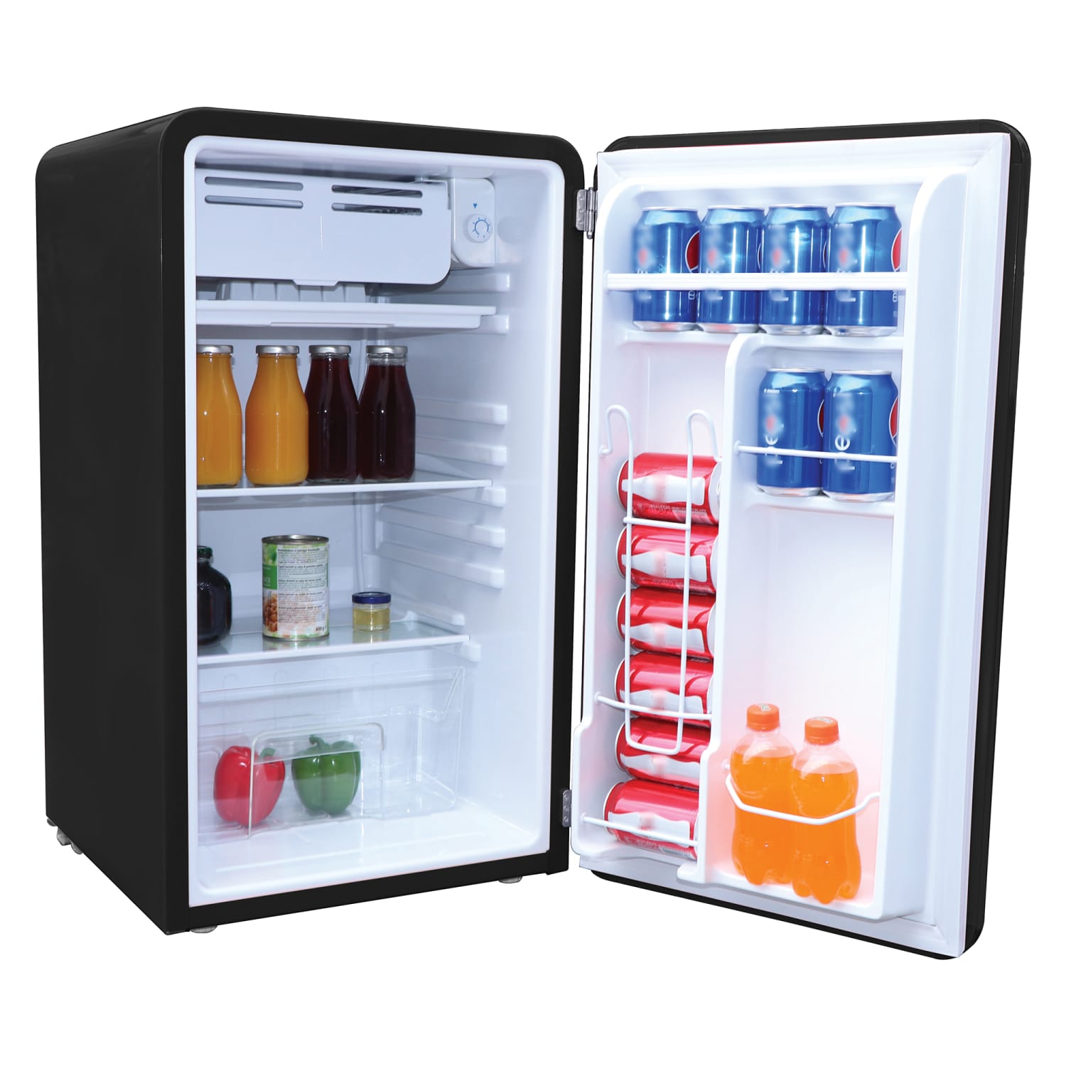 Frigidaire 3.2-cu.-ft. 60-Watt Retro Compact Refrigerator, Black, EFR372-B-BLACK - Image 6