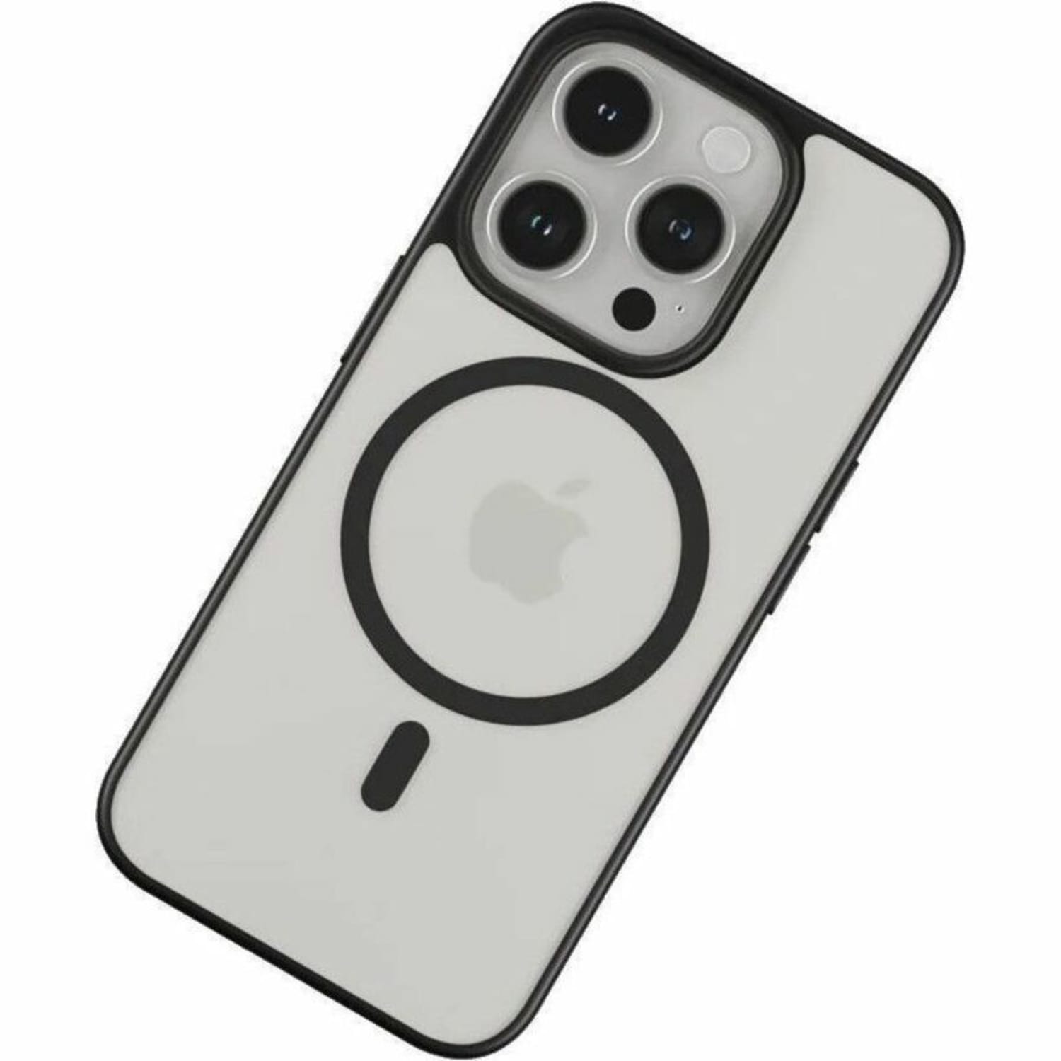 PEEL The Super Thin Bumper Case for iPhone 15 Pro - For Apple iPhone 15 Pro Smartphone - Black - Translucent, Matte - Drop Resistant, Scratch Resistant, Ding Resistant - Polymer