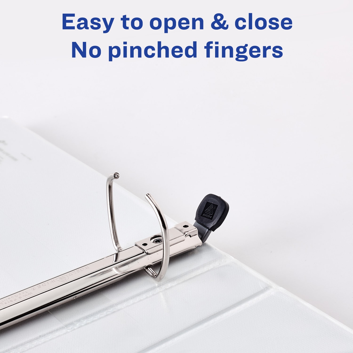 Avery Heavy-Duty View 3 Ring Binder, 1in One Touch EZD Rings, White, 1 Binder - Image 6