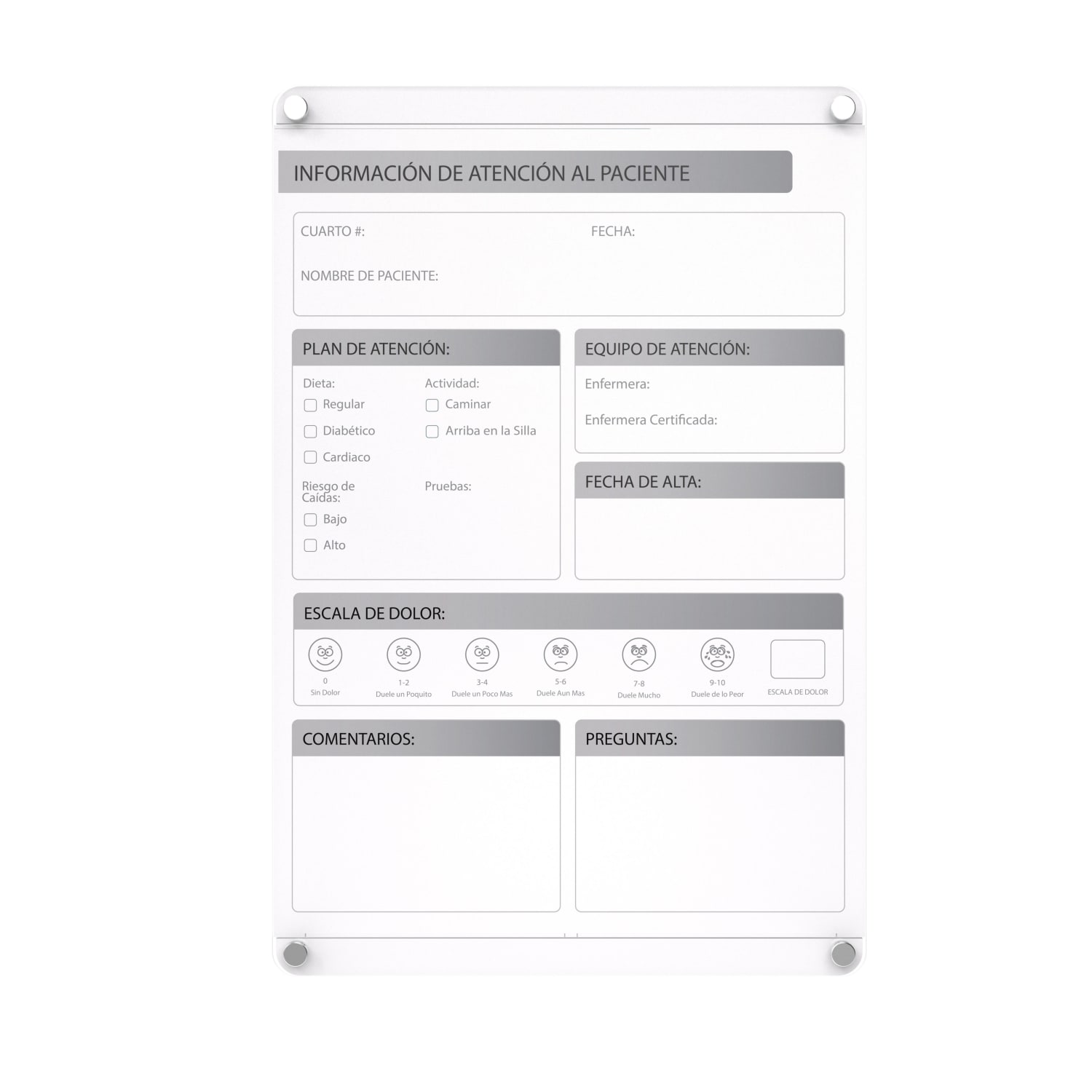 Ghent Graphics Non-Magnetic Dry-Erase Glassboard, 24in x 18in, White - Image 4