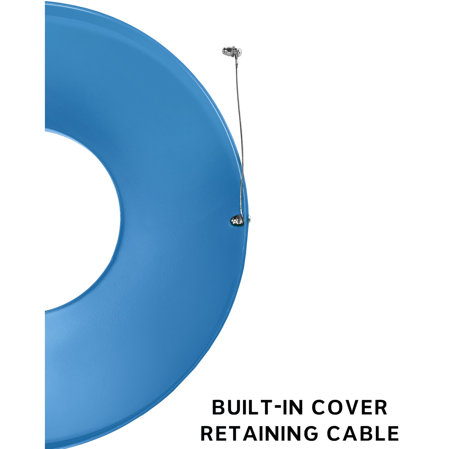 Alpine Industries Outdoor Metal Recycling Receptacle, 38 Gallons, Blue - Image 4
