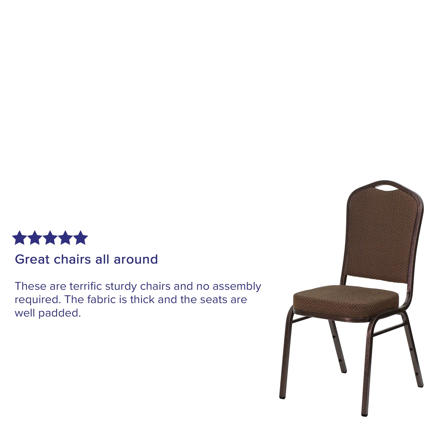 Flash Furniture HERCULES Series Crown Back Stacking Banquet Chair Brown PatternedCoppervein PopularChairscom
