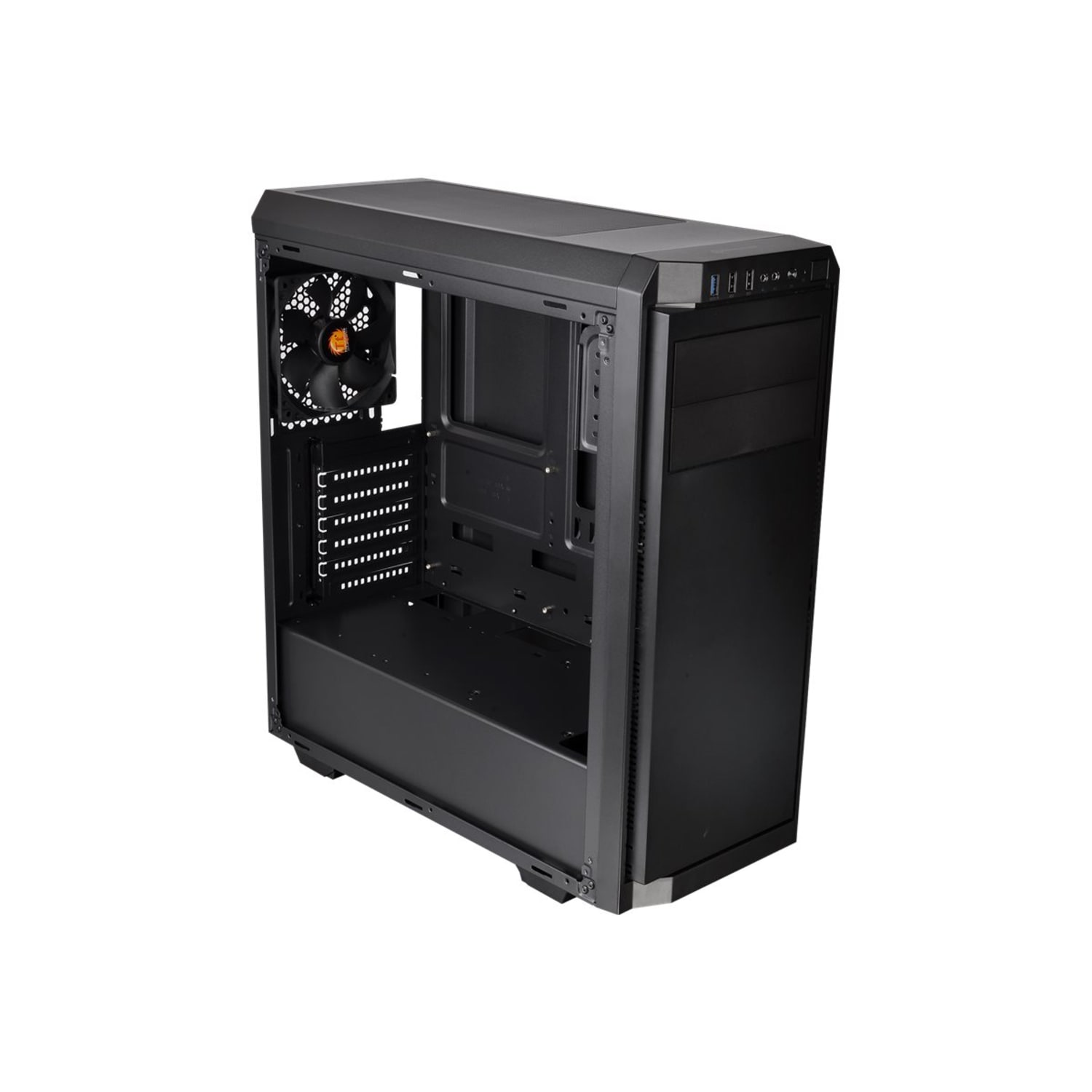 Thermaltake V Series V100 - Tower - ATX - no power supply (PS/2) - black - USB/Audio - Image 3
