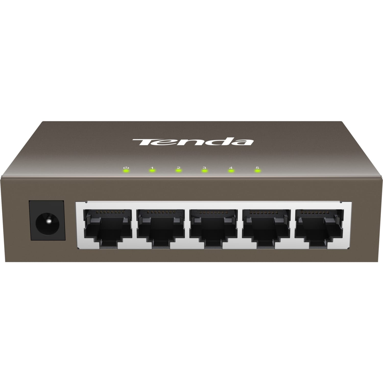 Tenda 5-Port Gigabit Desktop Switch - 5 Ports - Gigabit Ethernet - 10/100/1000Base-T - 2 Layer Supported - Twisted Pair - Wall Mountable, Desktop
