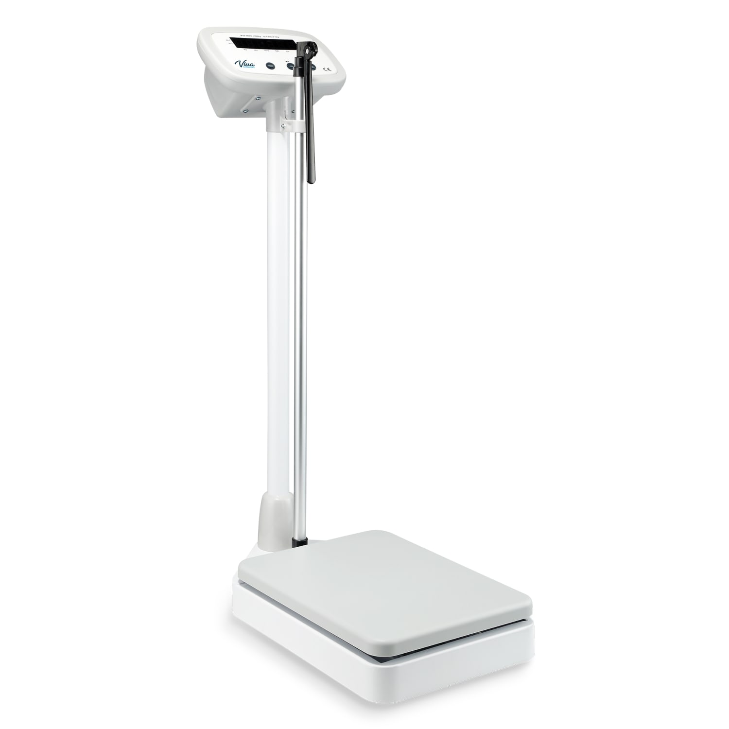 Alpine Vivacomfort ADIME904-01 Digital Physician Scale With Height Rod, 37.4inH x 11.81inW x 20.47inD, White
