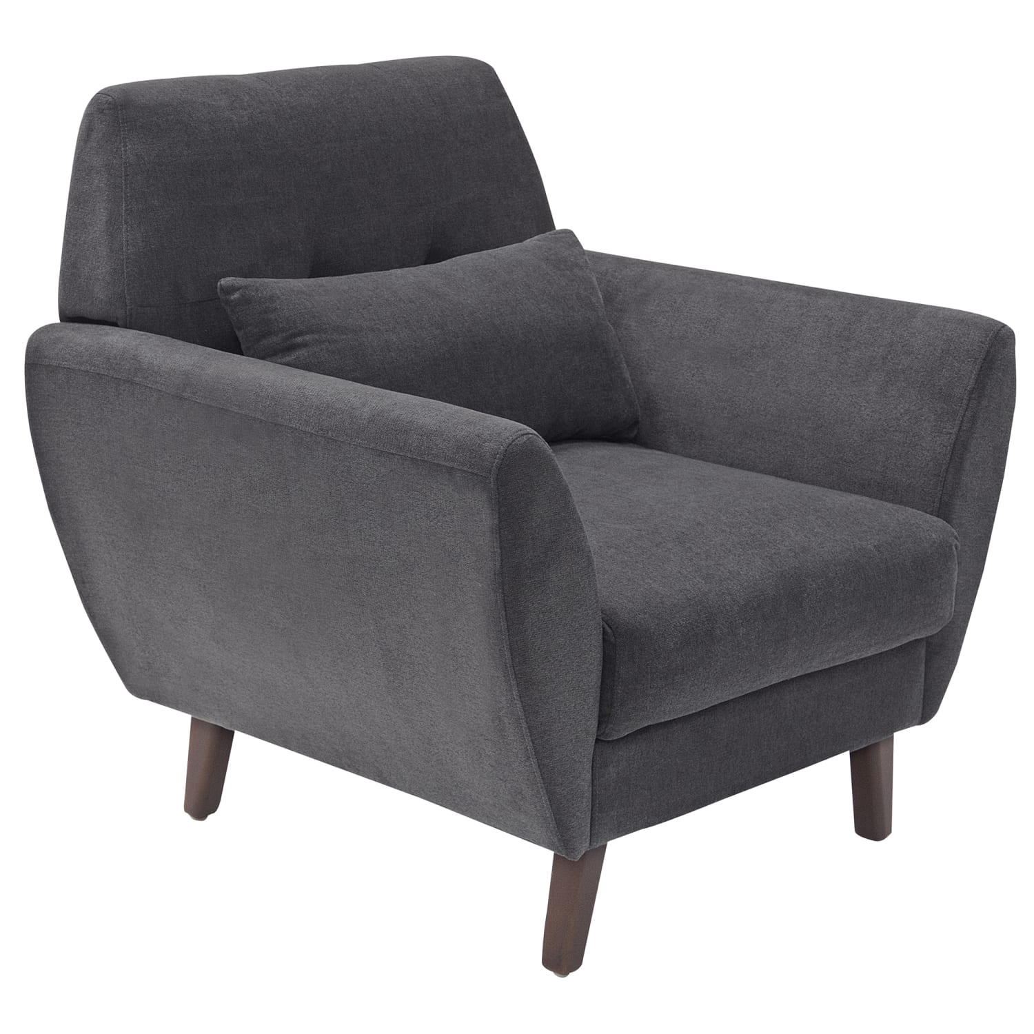 Serta Artesia Collection Arm Chair, Slate Gray/Chestnut - Image 3