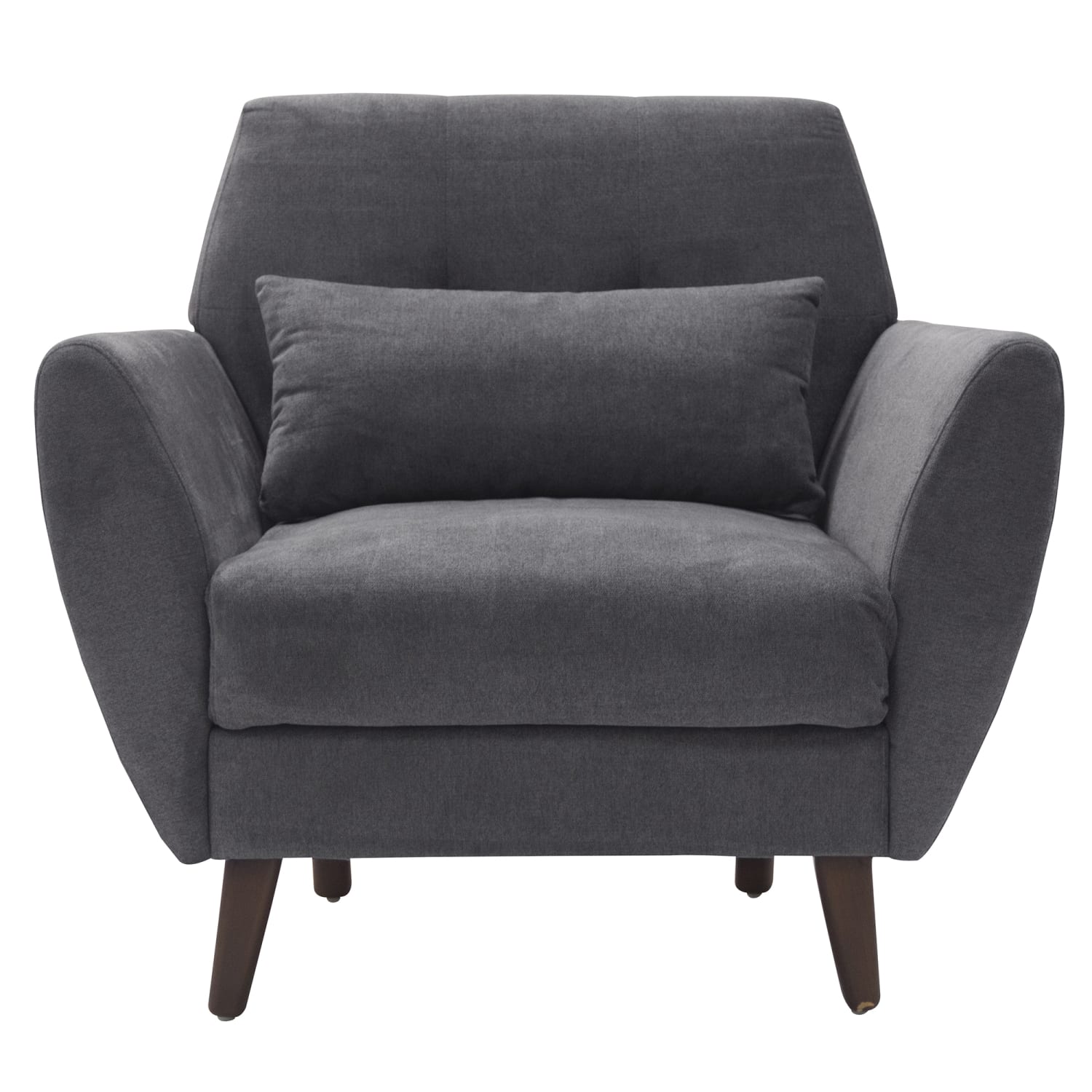 Serta Artesia Collection Arm Chair, Slate Gray/Chestnut - Image 6