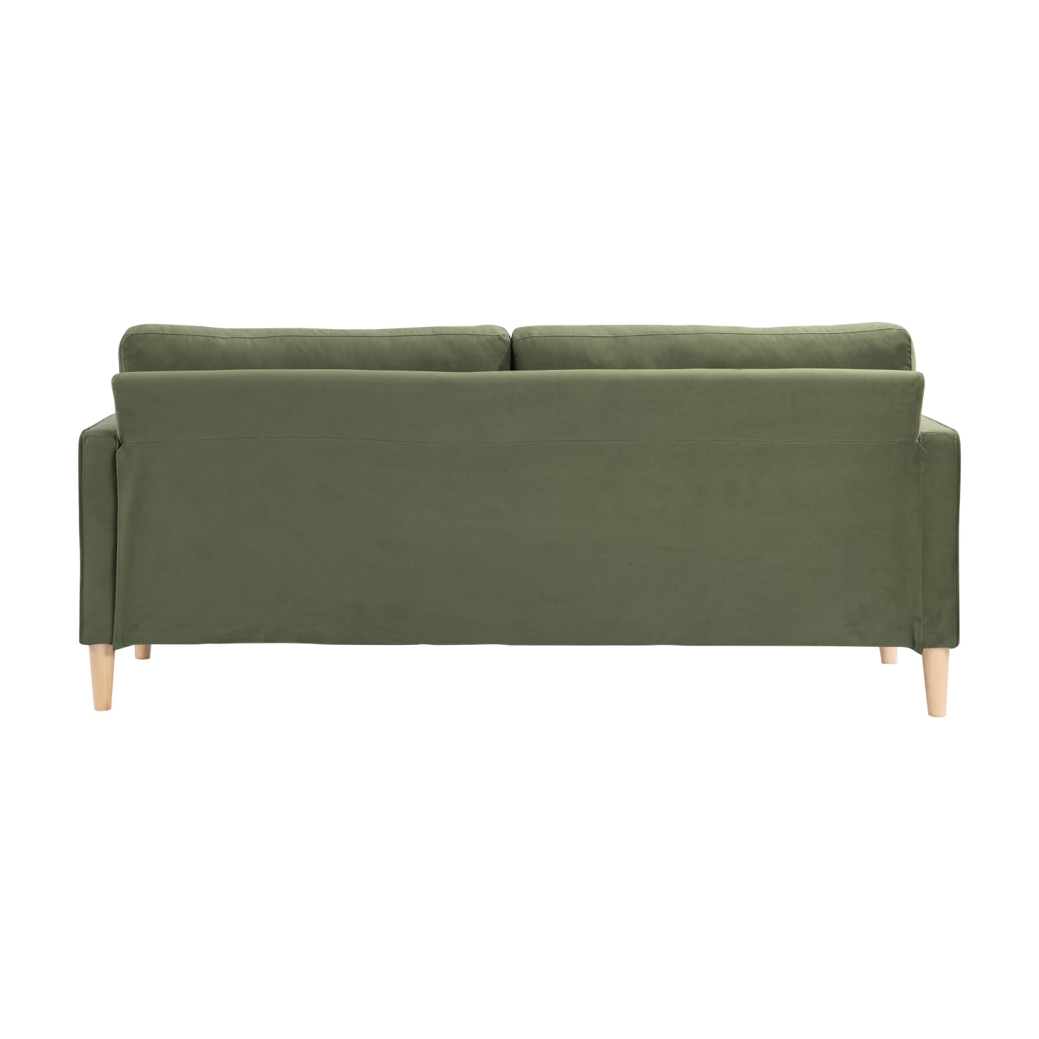Lifestyle Solutions Lillian Fabric Sofa, 33-1/8inH x 75-3/5inW x 32-1/2inD, Olive/Natural - Image 6