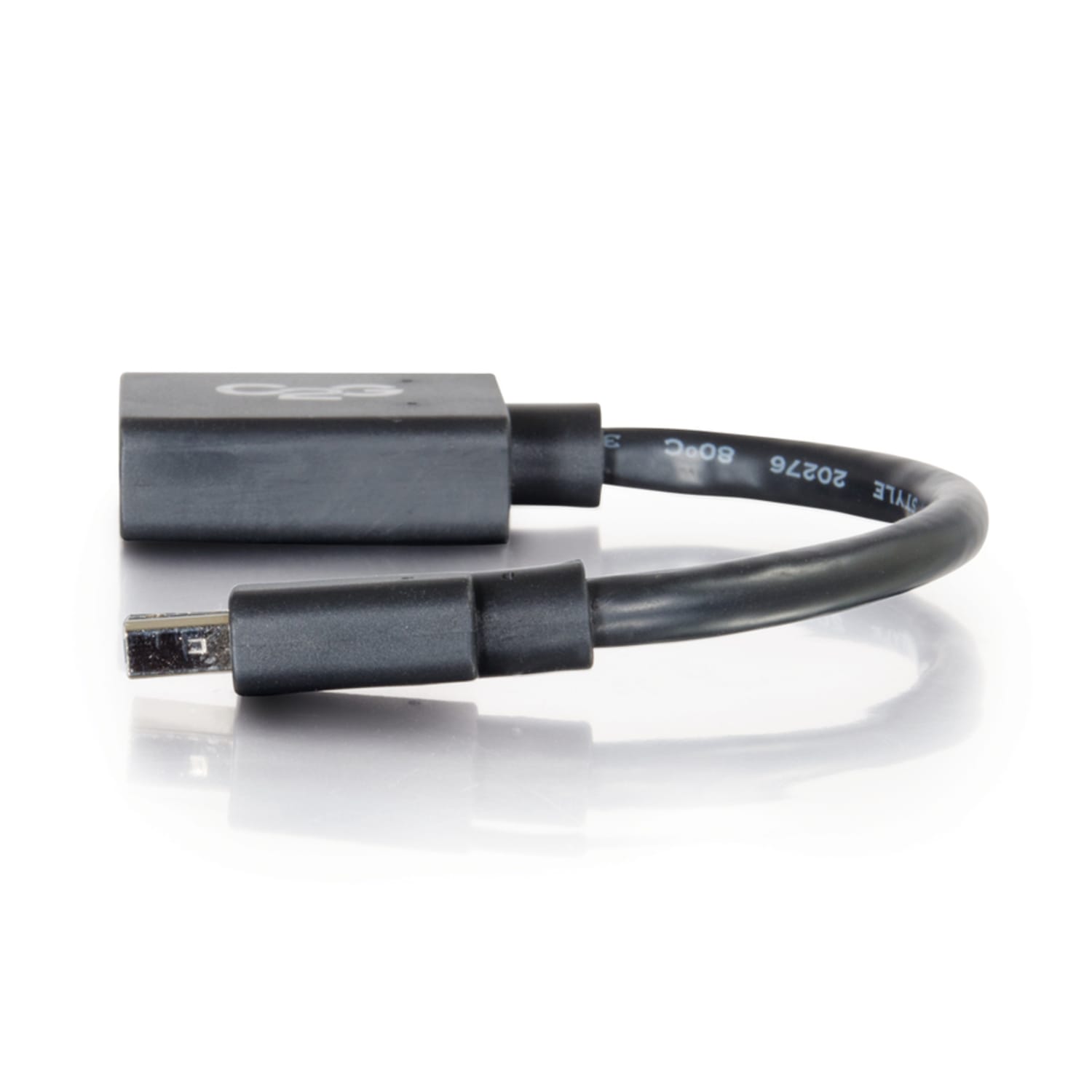 C2G Mini DisplayPort to DisplayPort Adapter - 6in Mini DP t DVI Converter - DisplayPort  - 54303 - Image 3