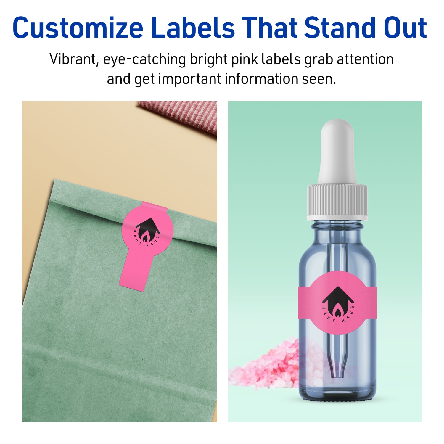 Avery Print-To-The-Edge Labels With Sure Feed Technology, 94122-BPP10, Cigar, 1-1/2in x 3-1/2in, Matte Bright Pink, Pack of 100 - Image 4