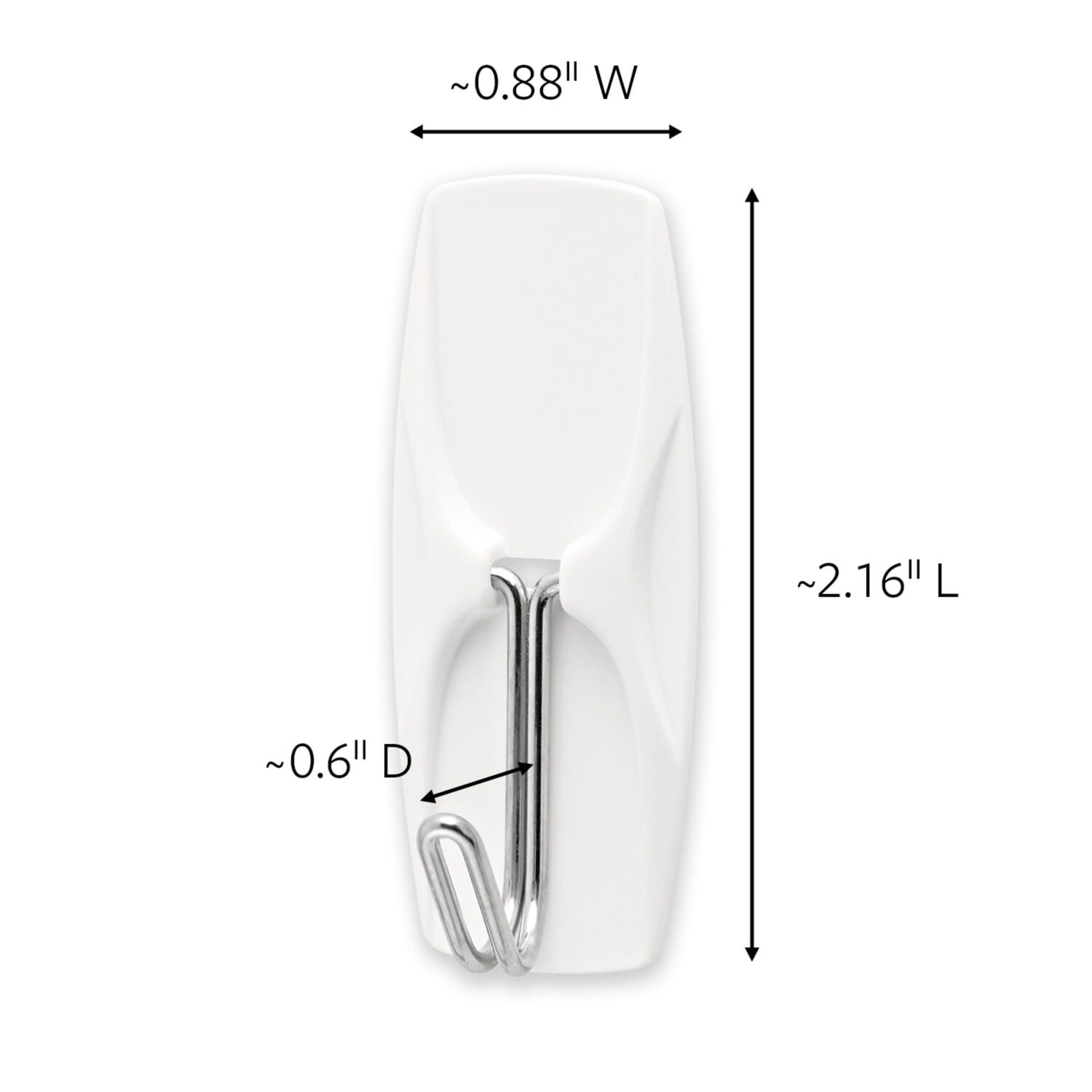 Command Medium Wire Hooks, 35 Hooks, 40 White Adhesive Strips, Damage Free Hanging Picture Hangers, No Tools Wall Hanging Strips For Living Spaces - Image 3