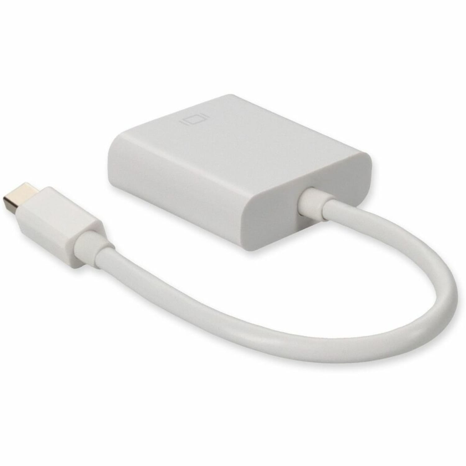 AddOn Mini-DisplayPort 1.1 Male to DVI-I (29 pin) Female White Adapter For Resolution Up to 1920x1200 (WUXGA) - 100% compatible and guaranteed to work - Image 4