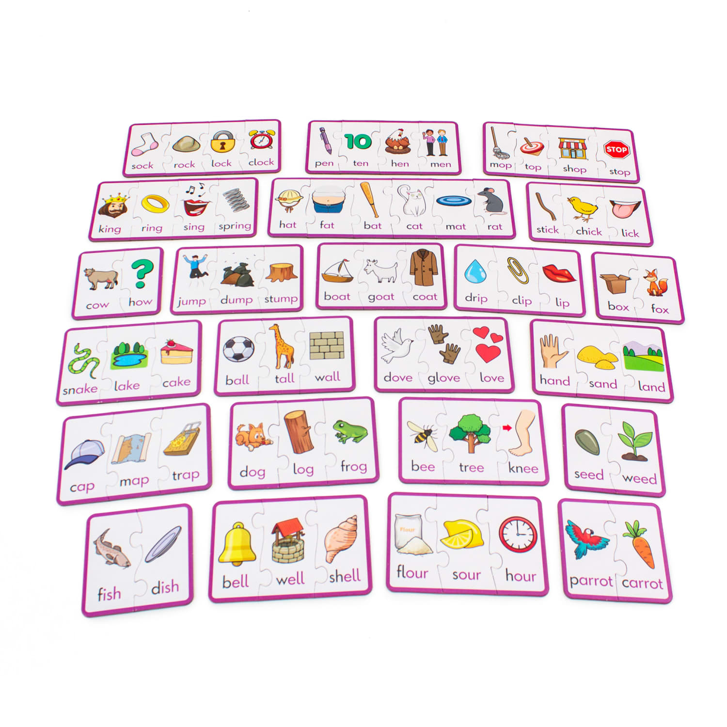 Junior Learning Rhyming Puzzles, Set Of 24 Puzzles - Image 3
