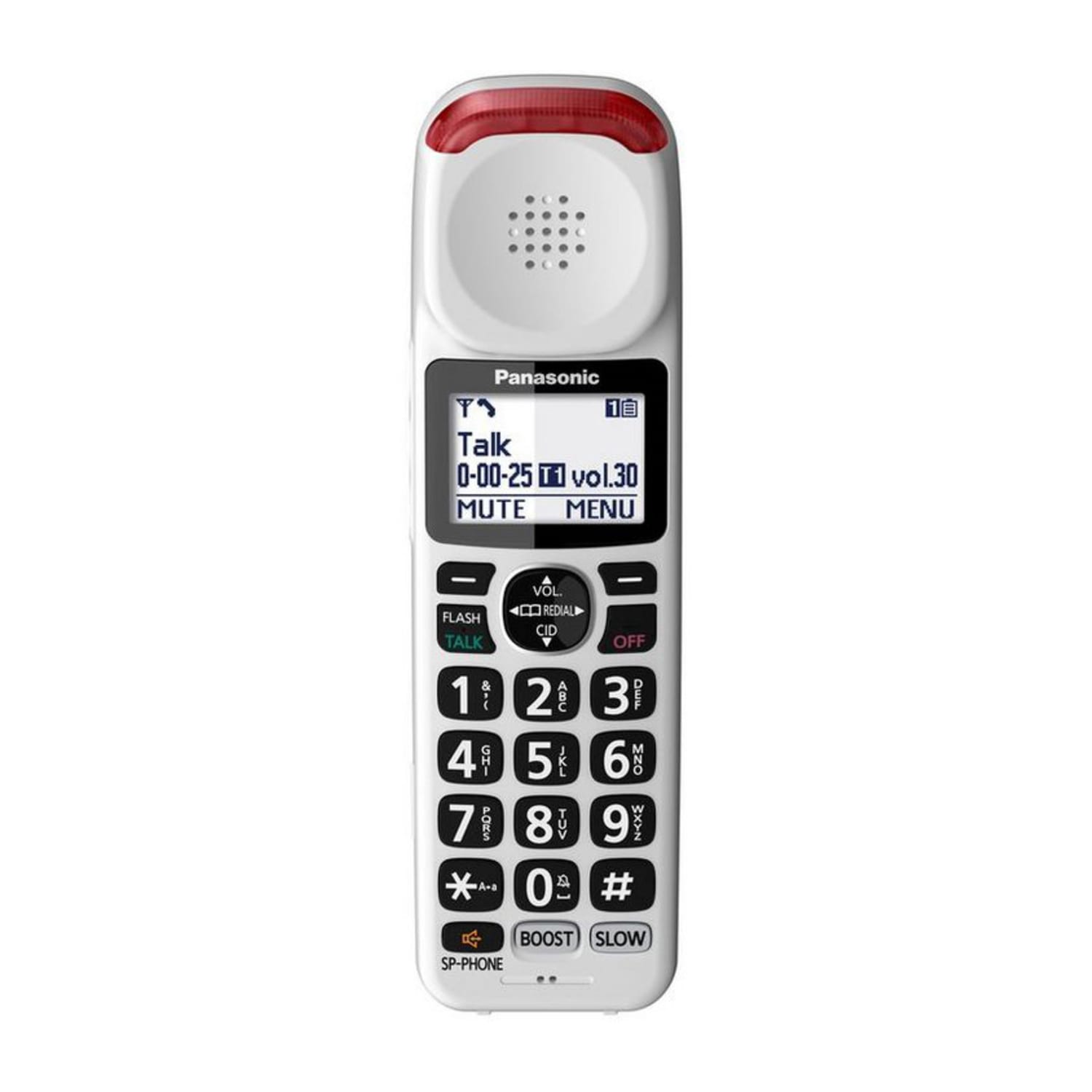 Panasonic KX-TGMA44W Cordless Expansion Handset For KX-TGM420W Digital Cordless Phone, White - Image 6