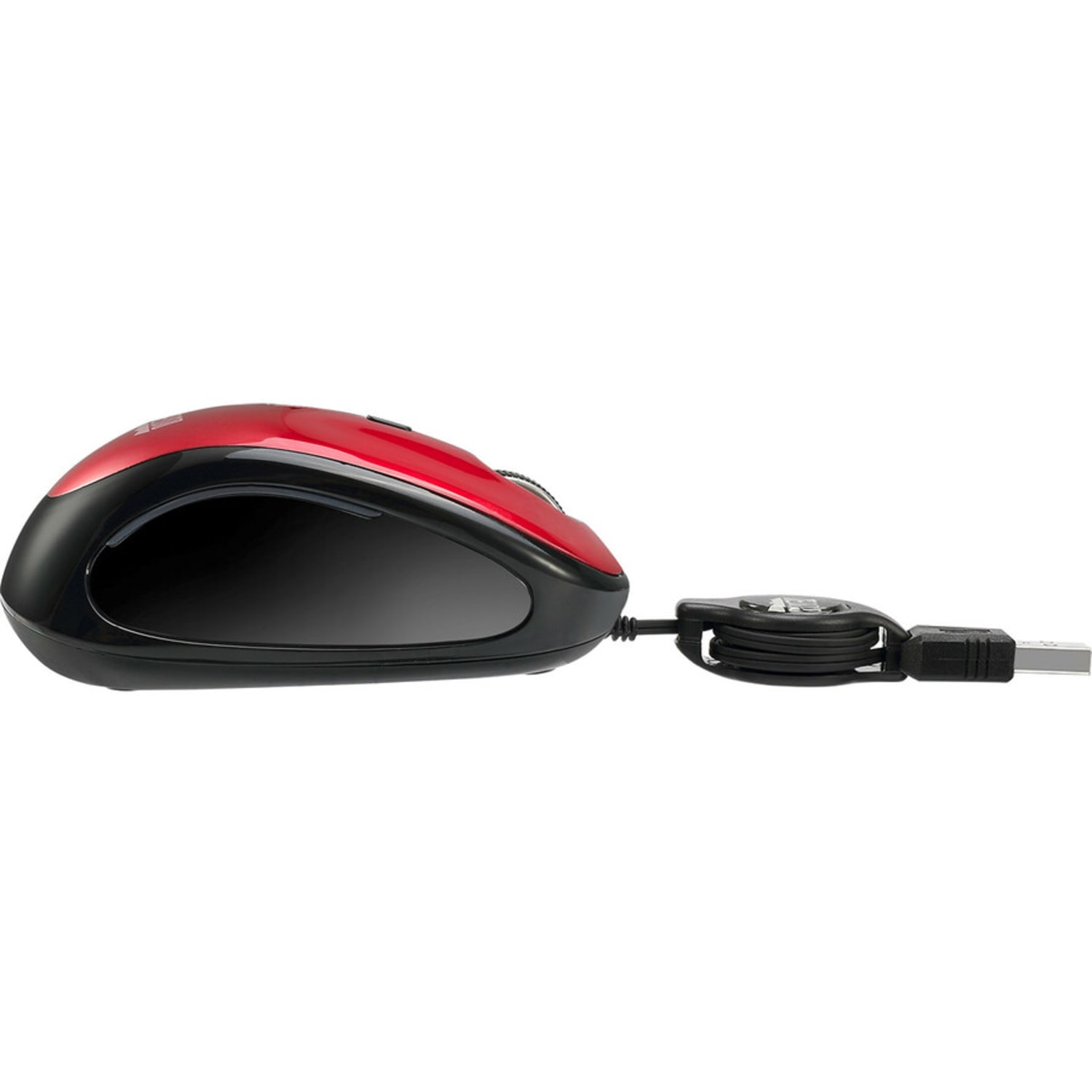Adesso iMouse S8R USB Illuminated Retractable Mini Optical Mouse, Red - Image 4