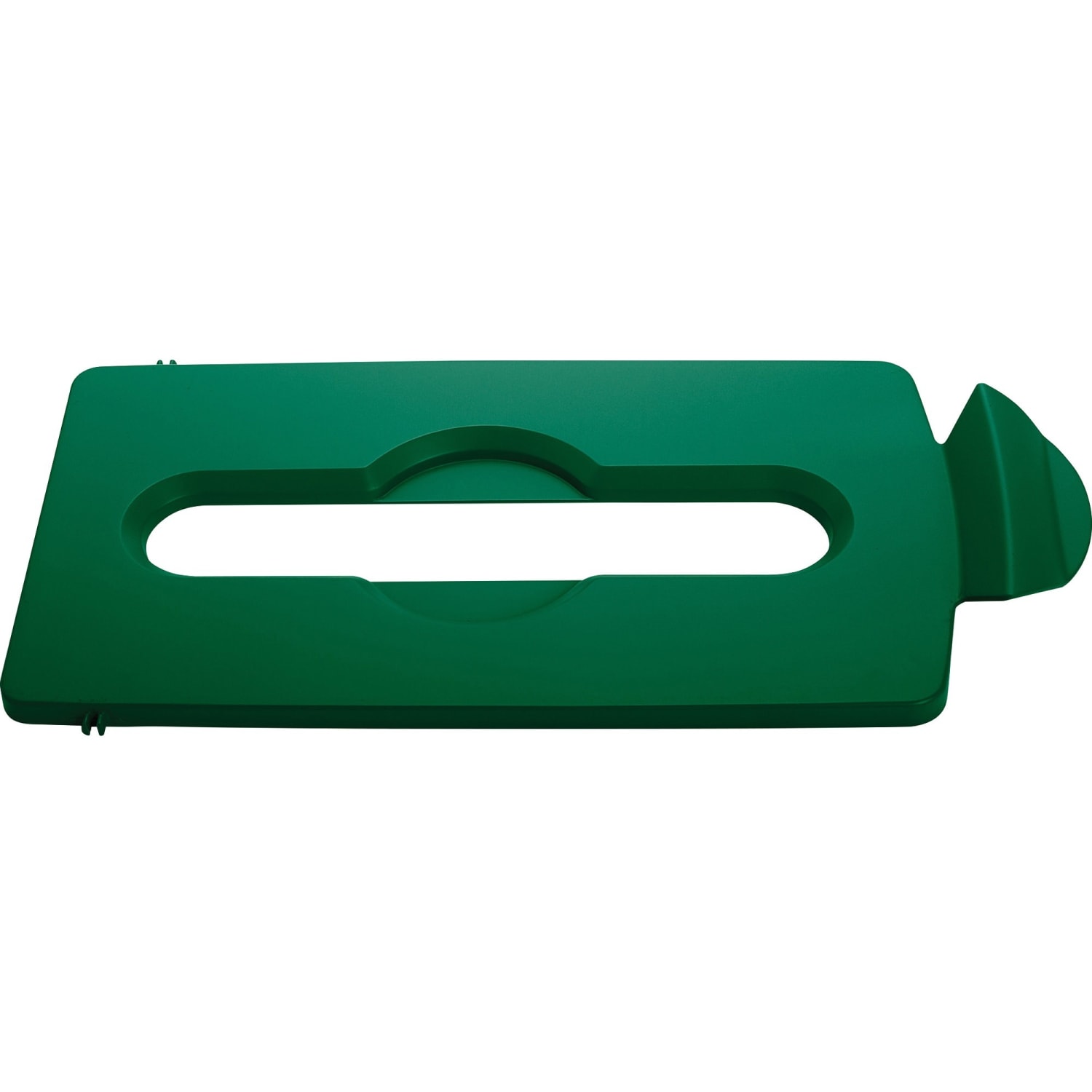 Rubbermaid Commercial Slim Jim Lid Green Paper Slot - Green - Plastic - 1 Each - Image 3