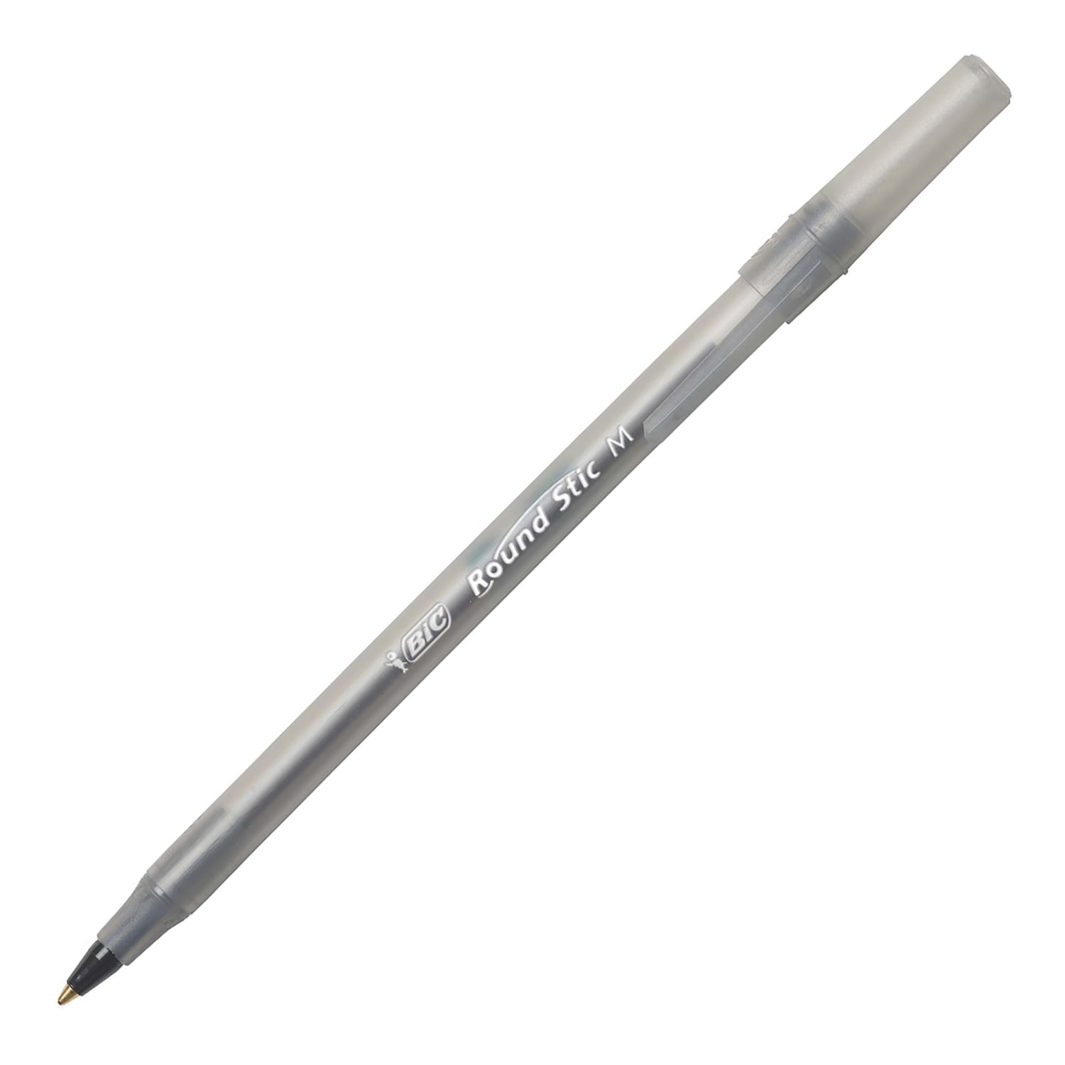 BIC Round Stic Xtra Life Ballpoint Pens, Medium Point, 1.0 mm, Translucent Barrel, Black Ink, Box Of 240 Pens - Image 3