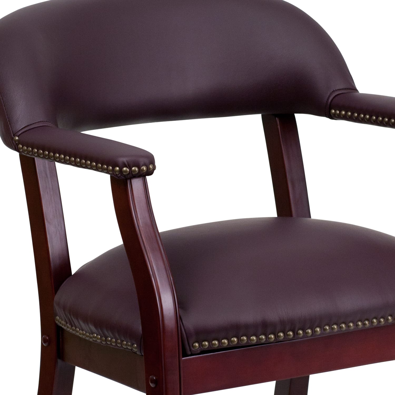 Flash Furniture Leathersoft Conference Chairs, Burgundy - Image 8