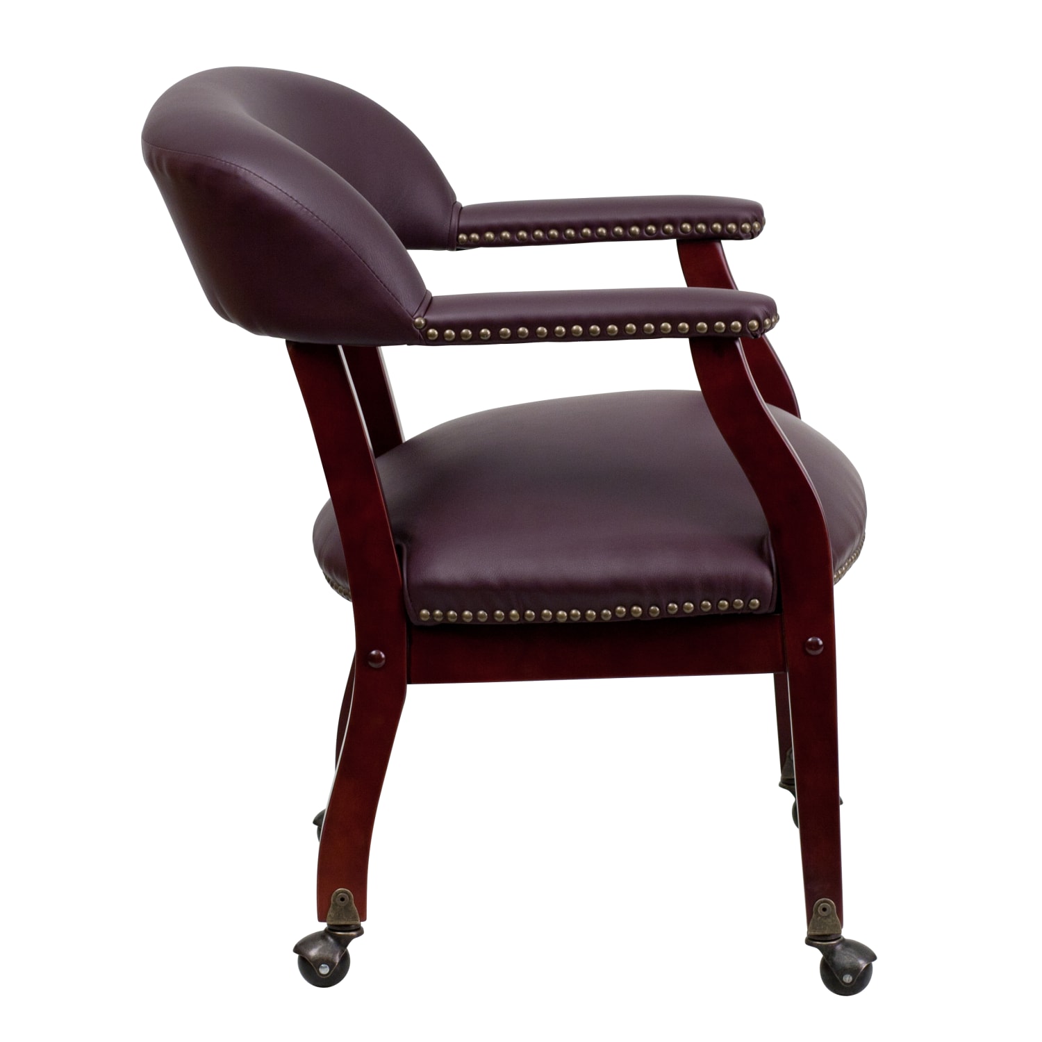 Flash Furniture Leathersoft Conference Chairs, Burgundy - Image 9
