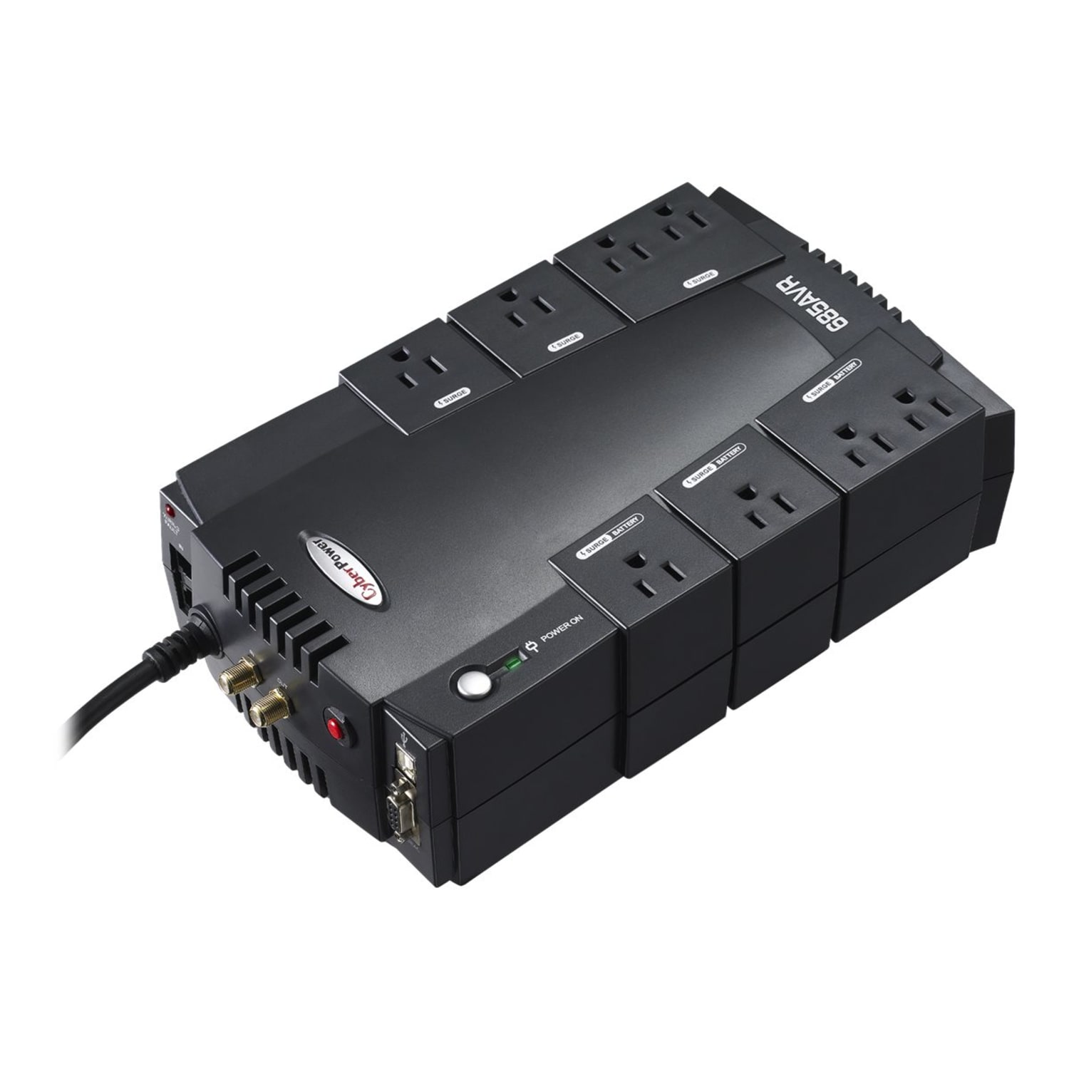 CyberPower CP685AVR Uninterruptible Power Supply, 8 Outlets, 685VA/390 Watt - Image 4