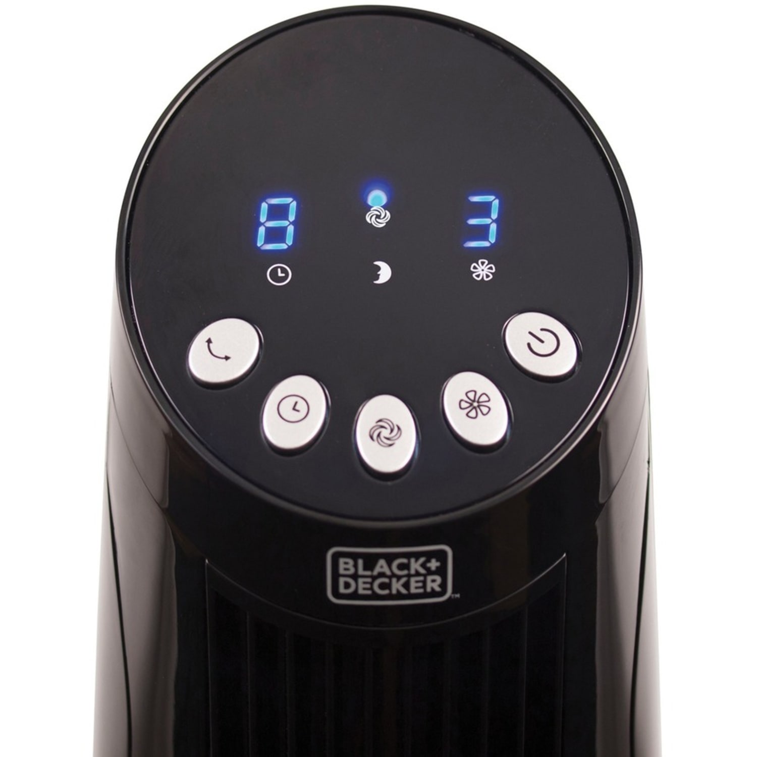 Black+Decker 36 In. Digital Tower Fan With Remote - 3 Speed - Oscillating, Timer-off Function - 35.9in Height x 11.8in Width x 11.8in Depth - Image 5