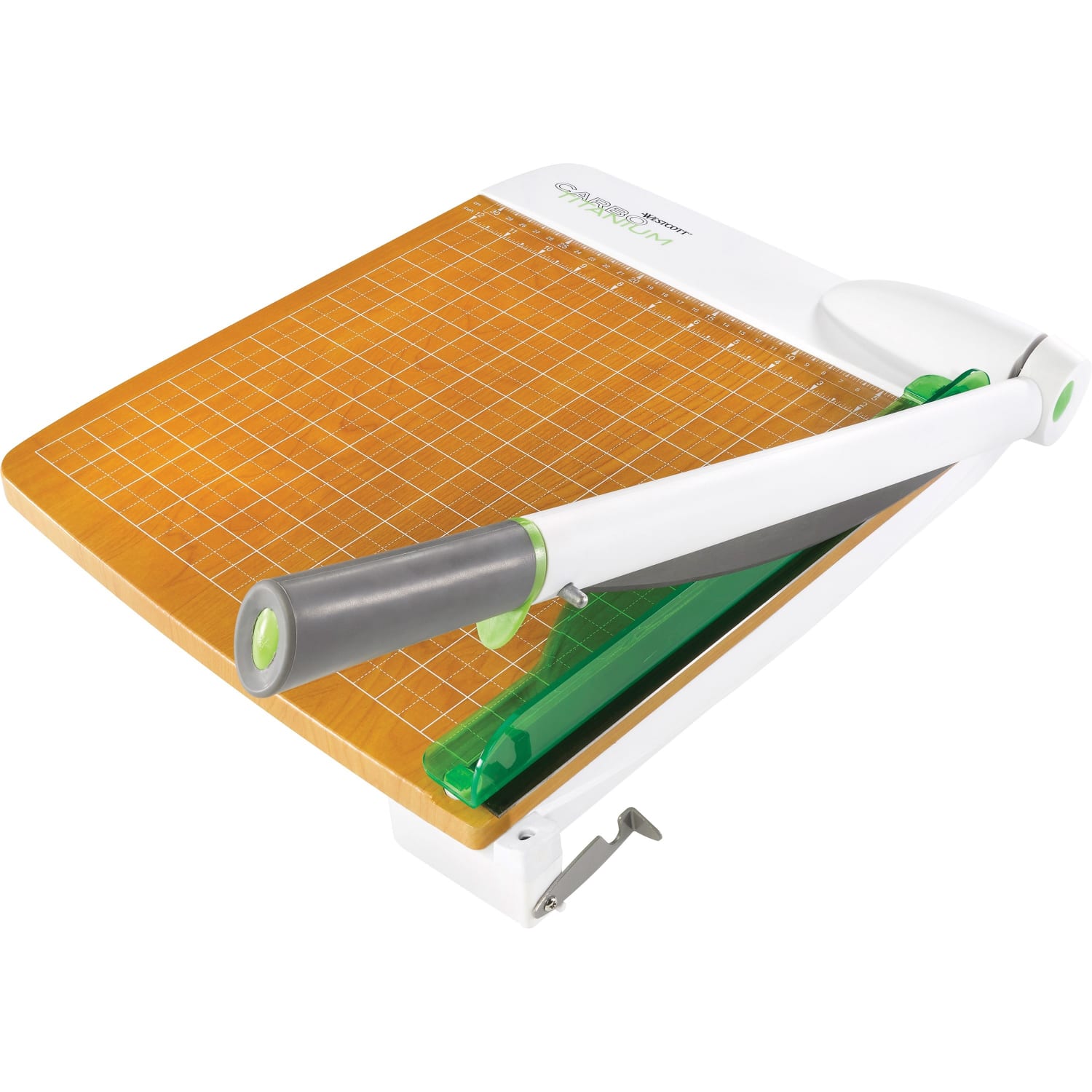 Westcott CarboTitanium Guillotine Heavy-Duty Trimmer, 18in, White/Green - Image 3