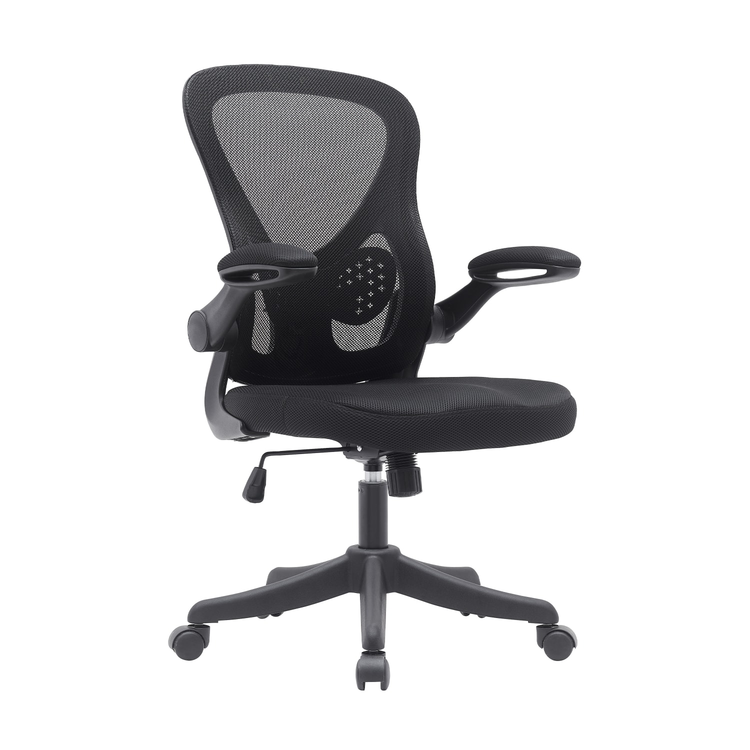 Techni Mobili Ergonomic Mesh High-Back Task Chair, Black